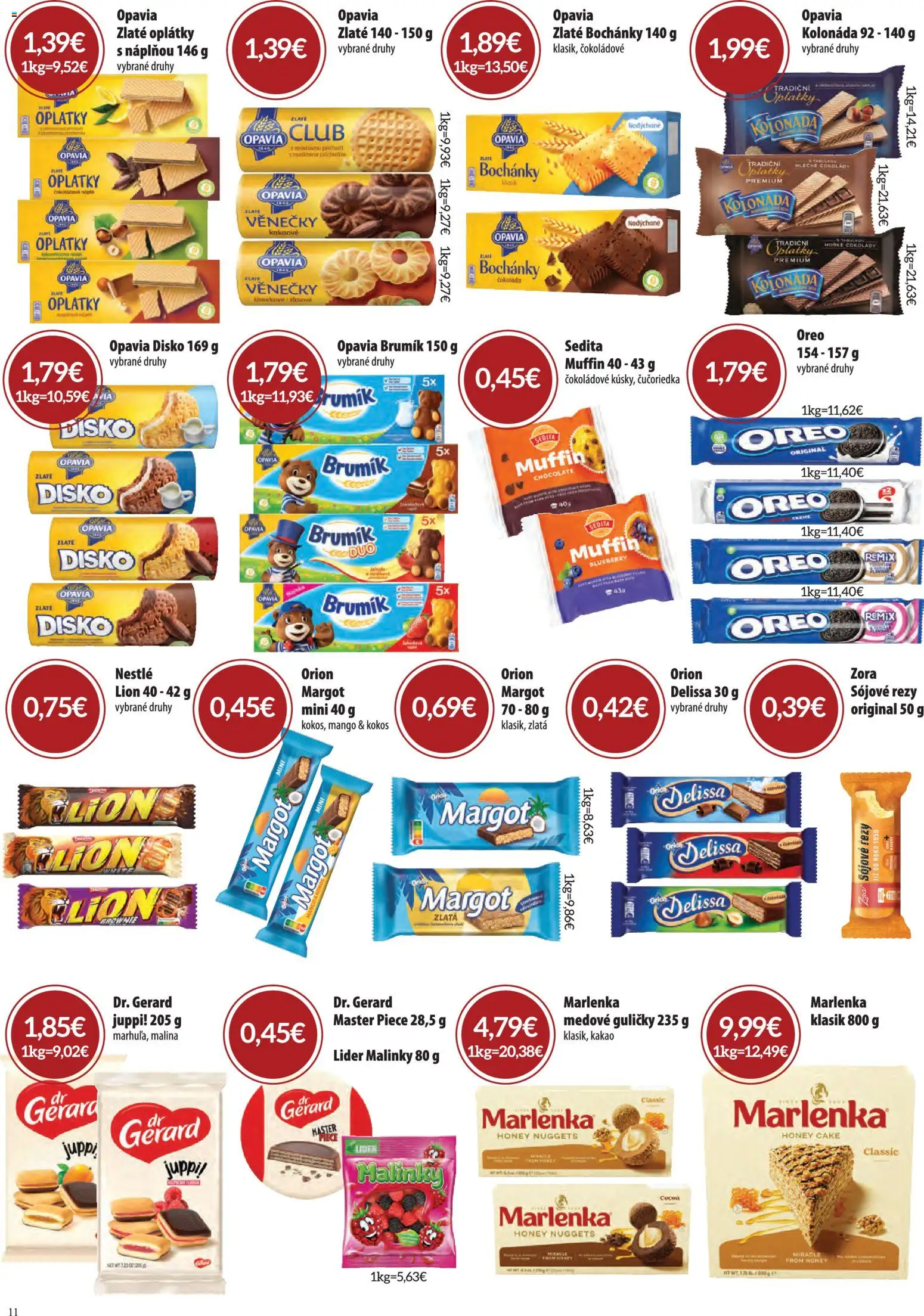 Nové CBA Verex akcie – leták je platný od 01.04.2026 | Strana: 11 | Produkty: Čokoláda, Marlenka, Mango, Kakao