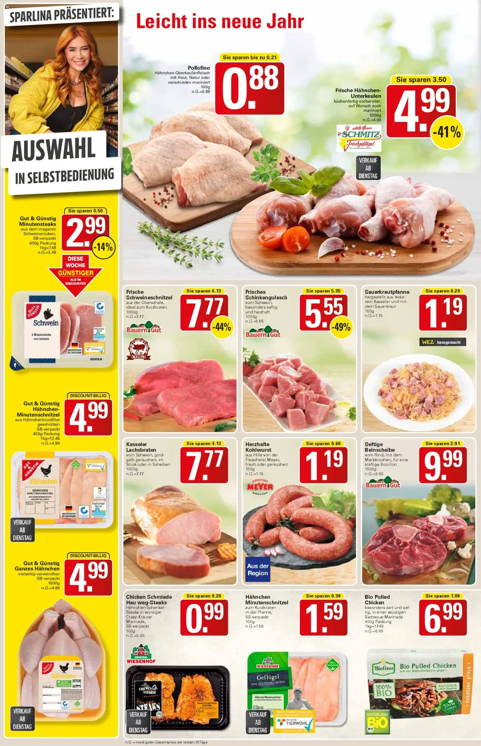 WEZ Prospekt – gültig ab 12.01.2026 | Seite: 6 | Produkte: Hahnchen, Hahnchenschenkel