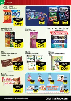 Onur Market Katalog - Bursa - 16.09.2025 tarihinden itibaren geçerlidir | Sayfa: 4 | Ürünler: Gofret, Süt, Cips, Üzüm