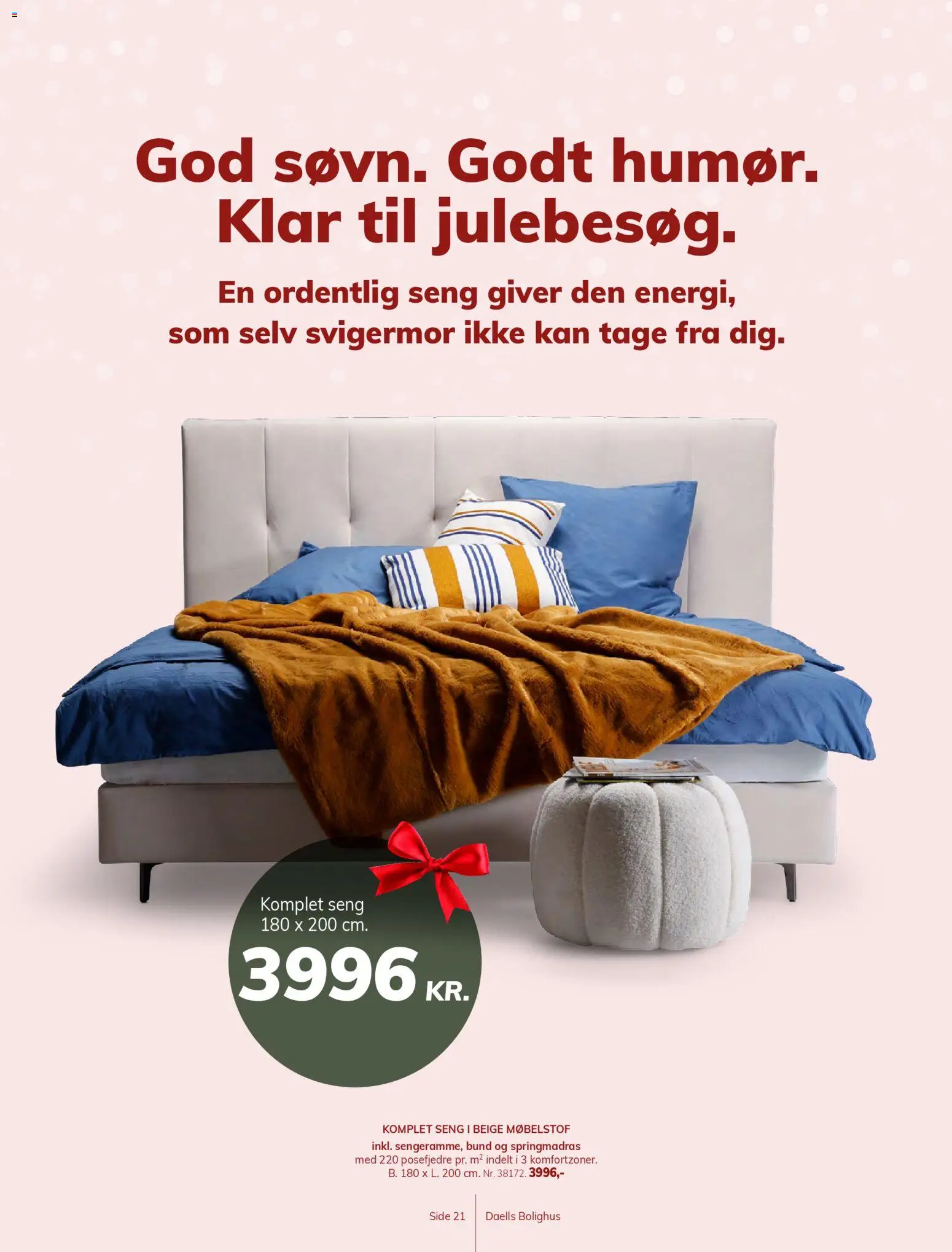 Daells Bolighus tilbudsavis – gyldig fra 24.12.2025 | Side: 21 | Produkter: Seng, Søm
