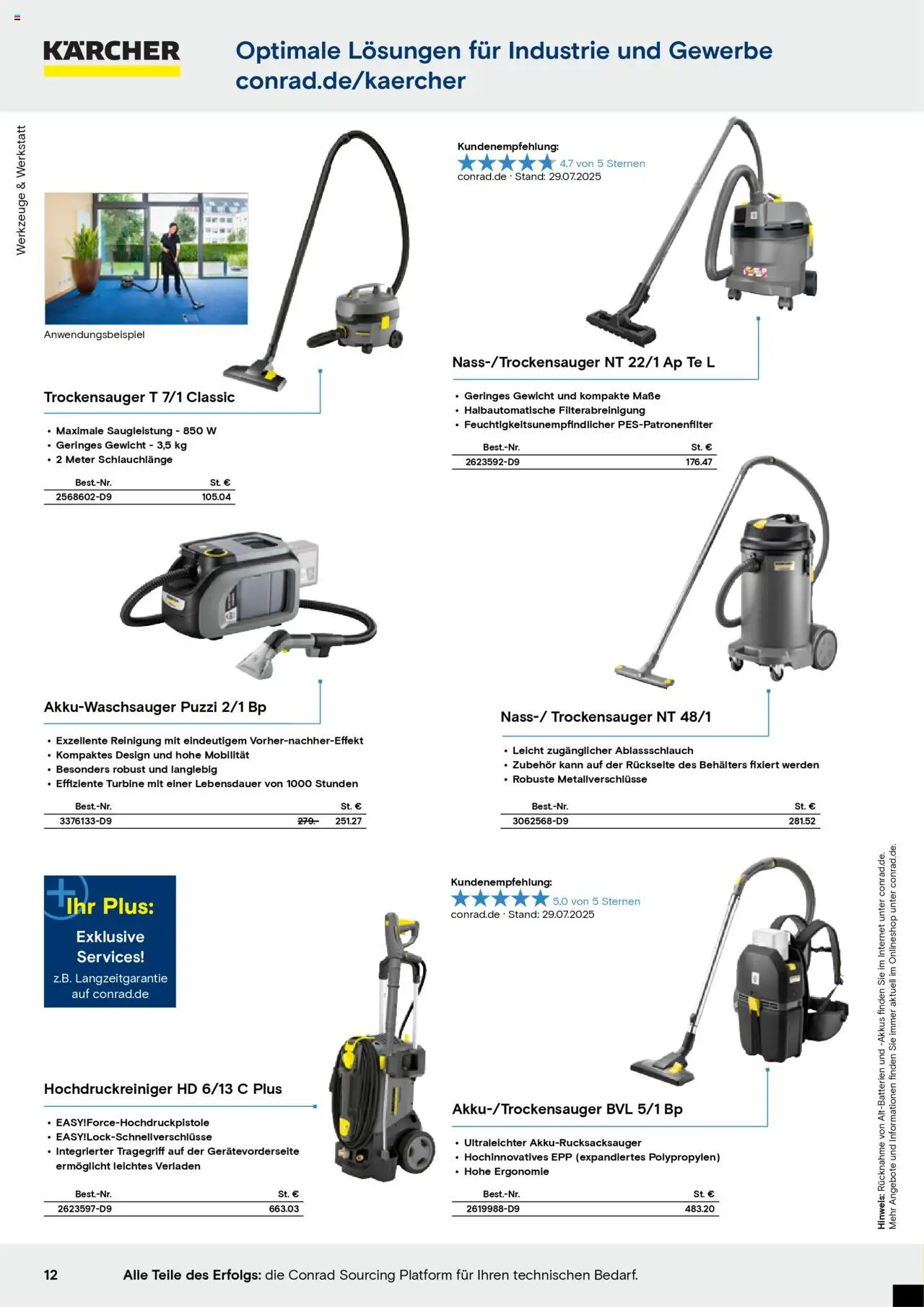 Conrad - Markenkatalog - gültig ab dem 25.08.2025 | Seite: 14 | Produkte: Gewicht, Hochdruckreiniger