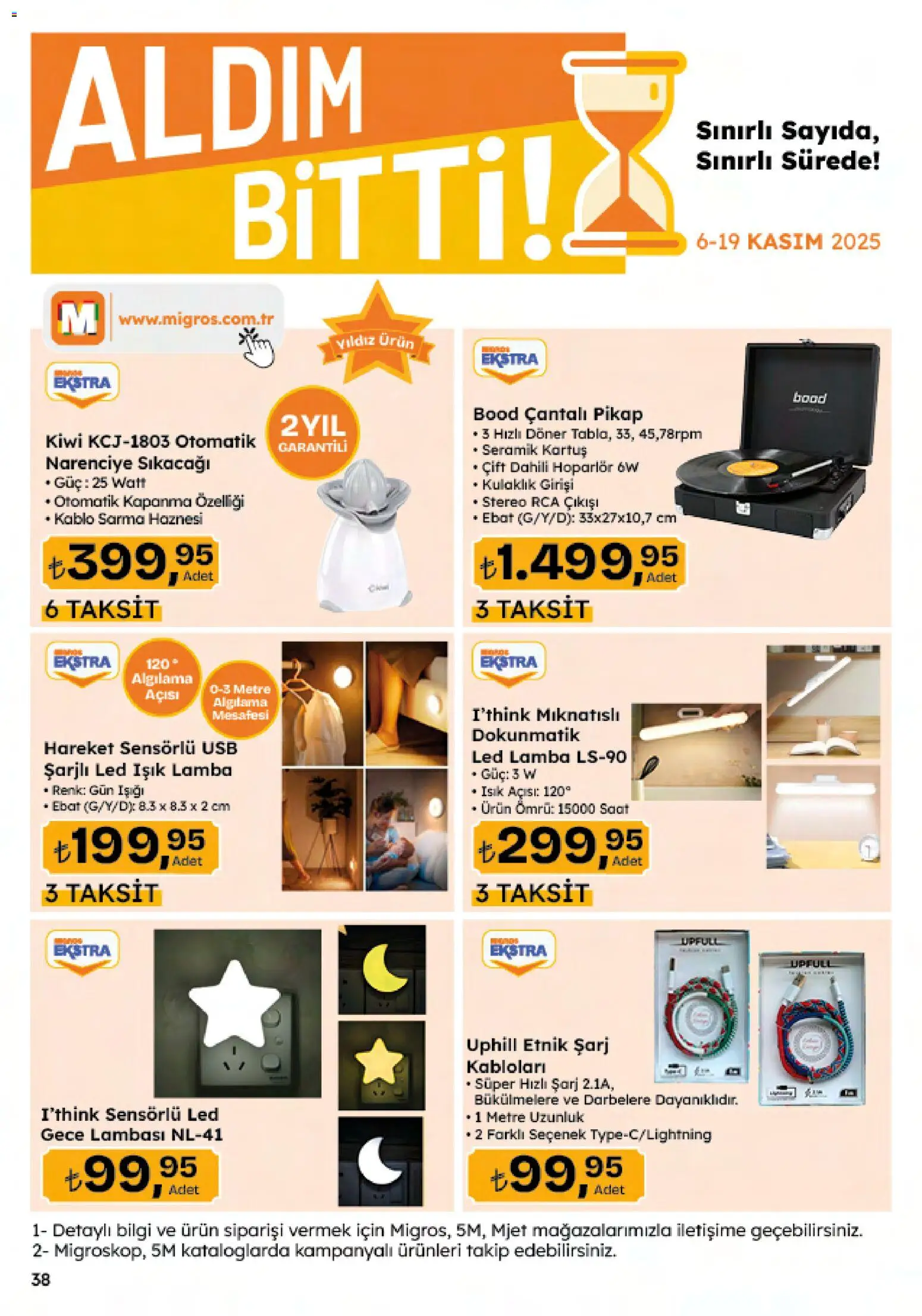 Migros Katalog - 5M Migroskop Dijital - 06.11.2025 tarihinden itibaren geçerlidir | Sayfa: 124 | Ürünler: Led lamba, Kartuş, Kulaklık, Kablo