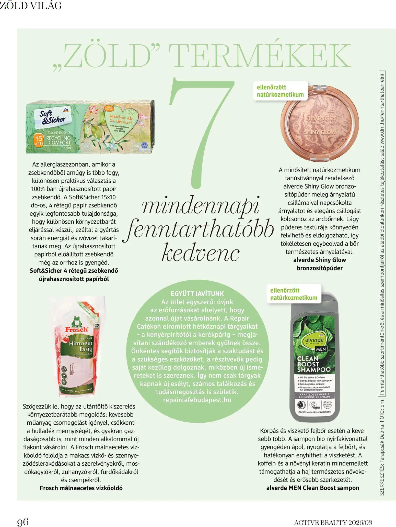 DM Drogerie Markt akciós ujság - amely érvényes a következő dátumtól: 26.03.2026 | Oldal: 96 | Termékek: Vízkőoldó, Natúrkozmetikum, Sampon, Bor