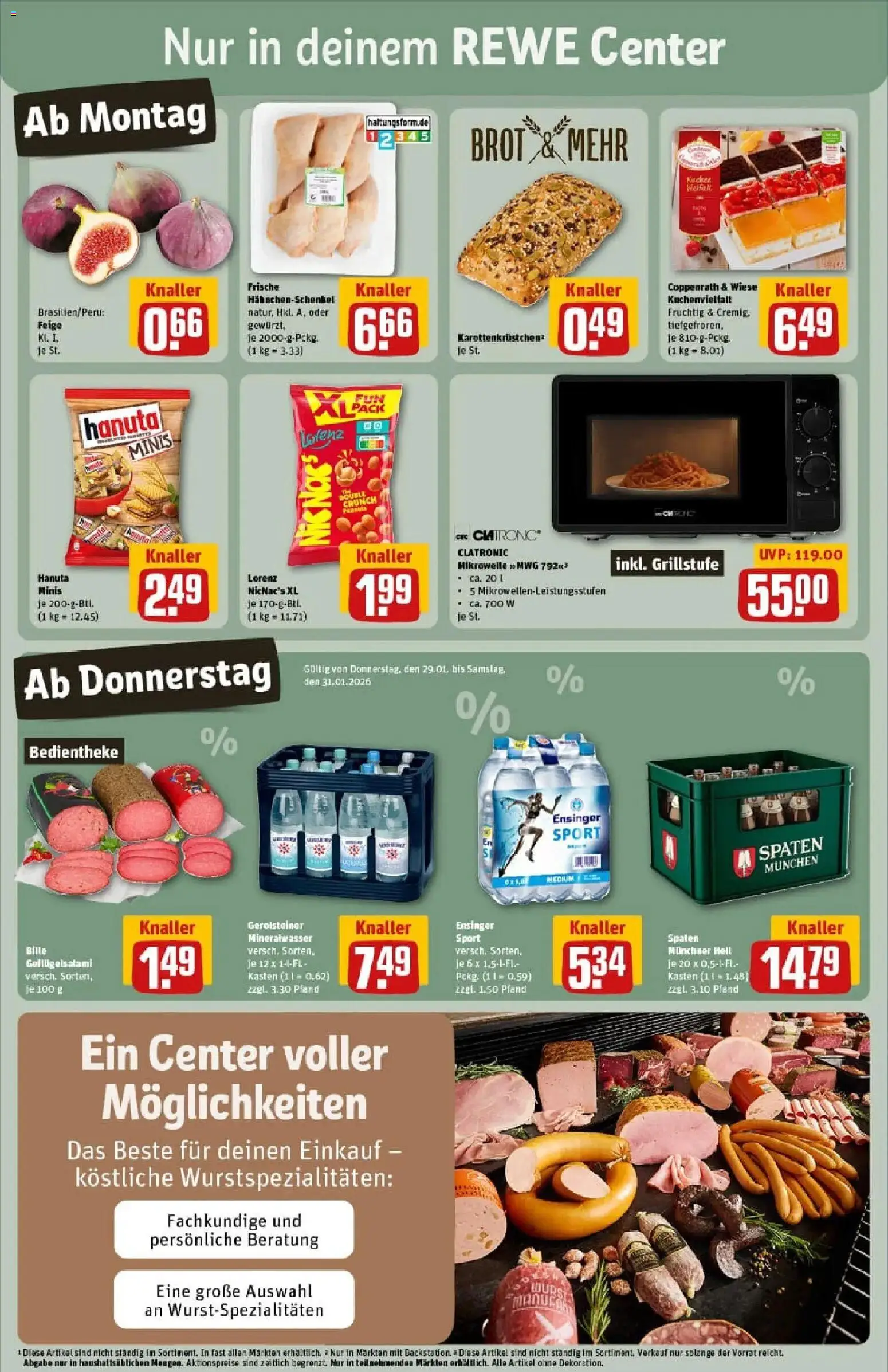 Rewe prospekt Ettlingen	 – gültig ab 26.01.2026 | Seite: 3 | Produkte: Mineralwasser, Brot, Salami, Gerolsteiner