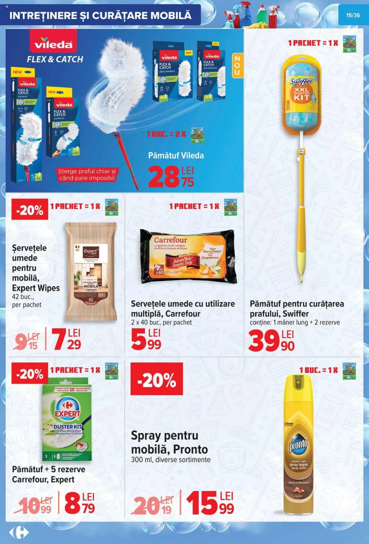 Noul catalog Carrefour – valabil de la 01.10.2025 | Pagină: 16 | Produse: Mâner, Șervețele umede