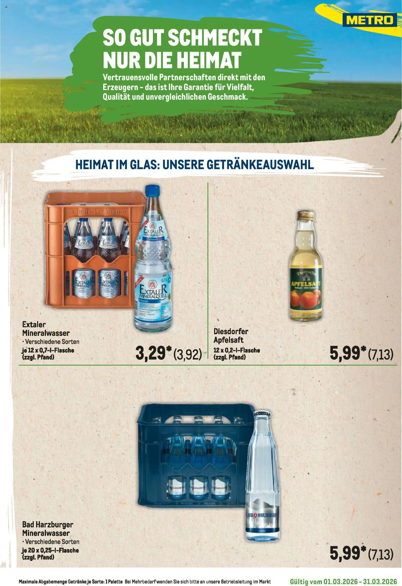Metro Regionaler Flyer – gültig ab 01.03.2026 | Seite: 15 | Produkte: Bad, Apfelsaft, Mineralwasser