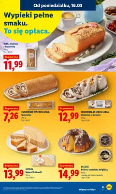 Pogląd oferty "Babka maślana z kruszonką, 350 g" - ważna od 16.03.2026 | Strona: 63