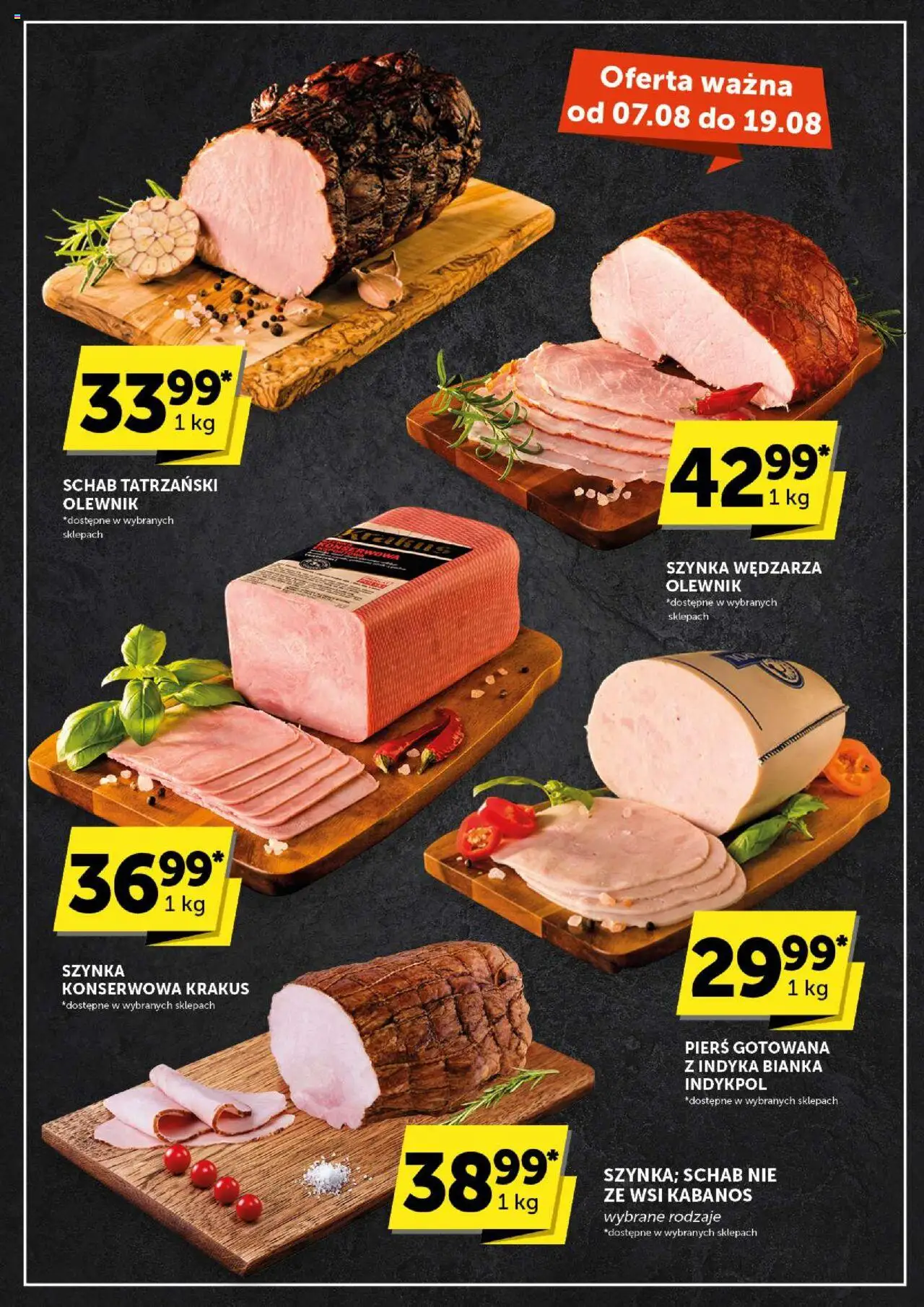 Euro Sklep Gazetka od 07.08.2025 | Strona: 18 | Produkty: Schab, Szynka, Szynka konserwowa krakus