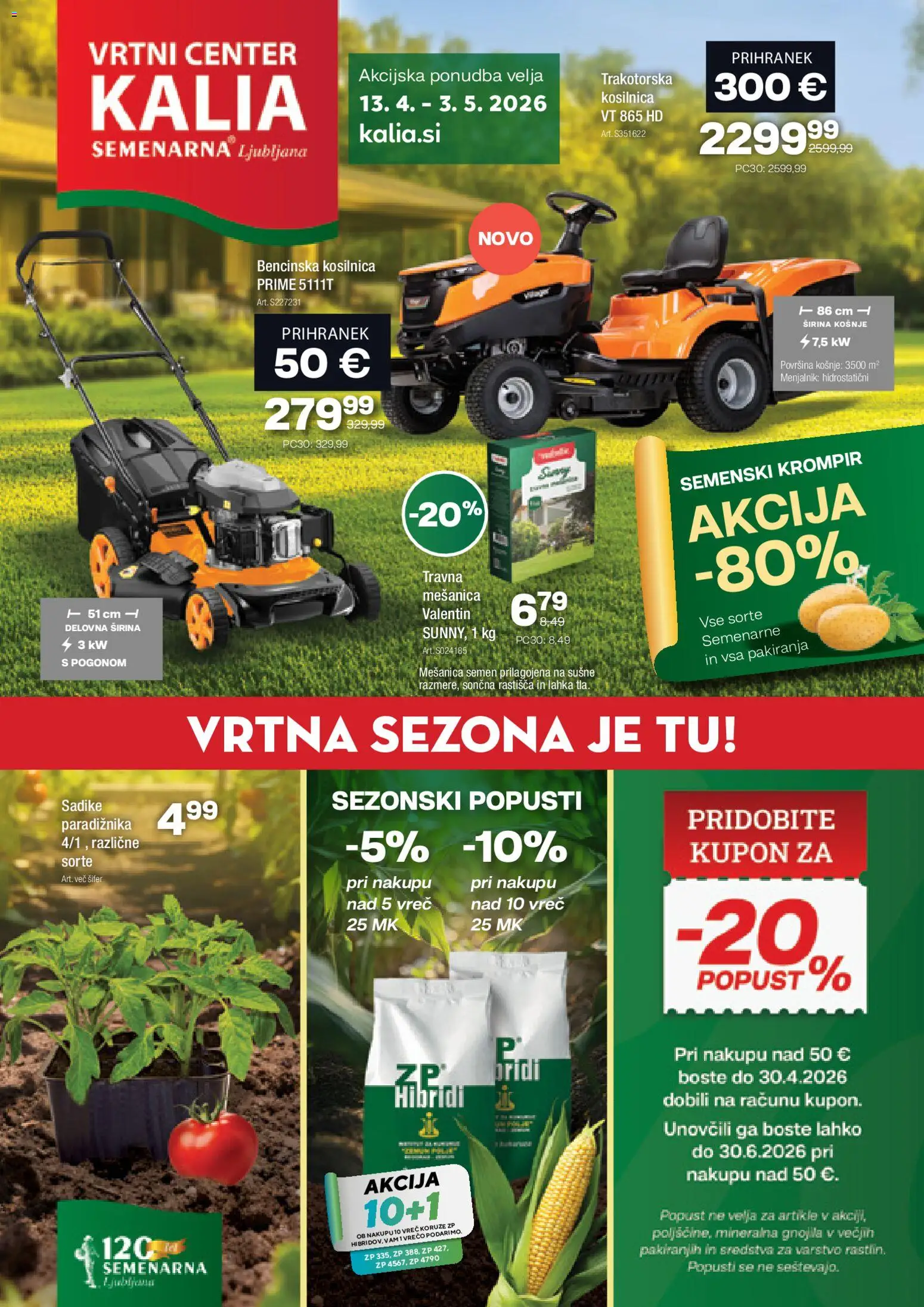 Novi Kalia katalog ponudbe – veljaven od 13.04.2026 | Stran: 1