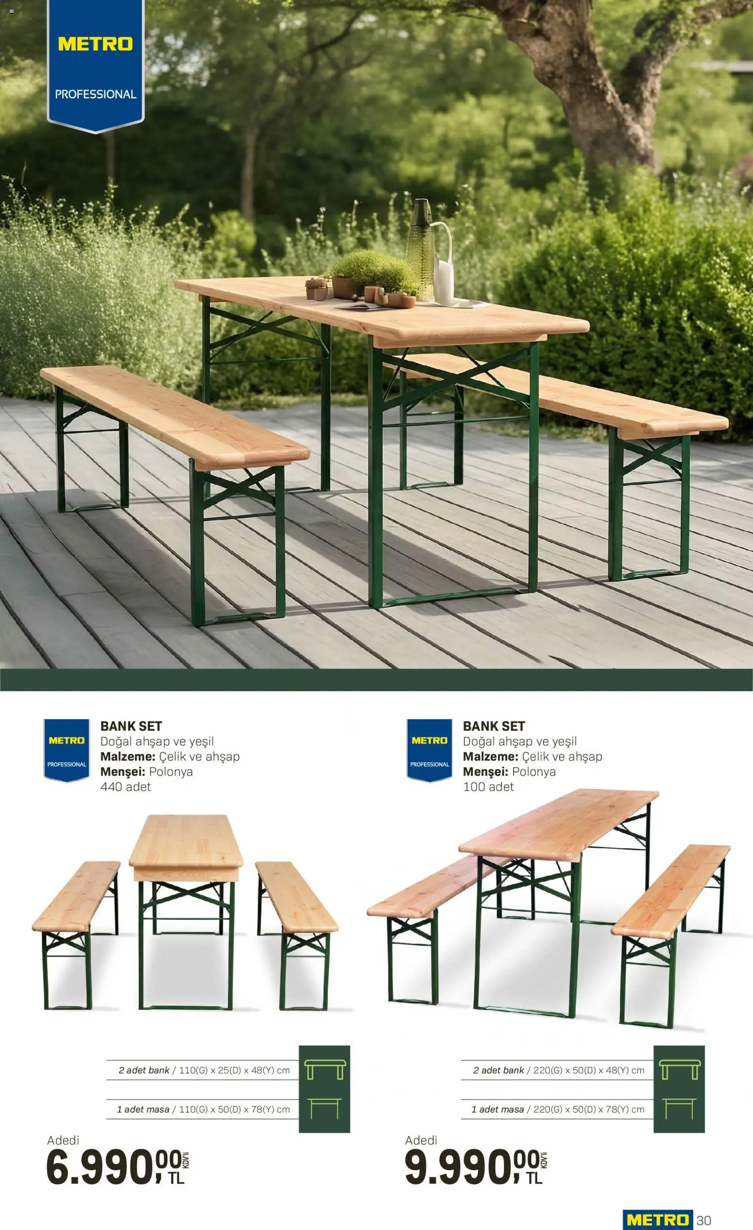 Metro - Açık Hava Çözümleri - 10.04.2026 tarihinden itibaren geçerlidir | Sayfa: 30 | Ürünler: Masa