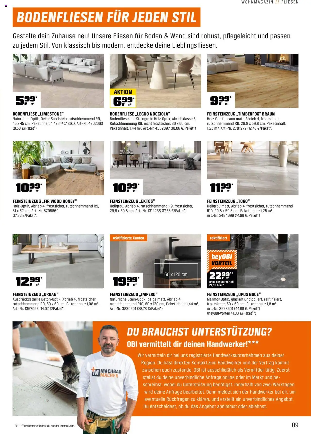 OBI Flugblatt gültig ab 13.10.2025 | Seite: 9