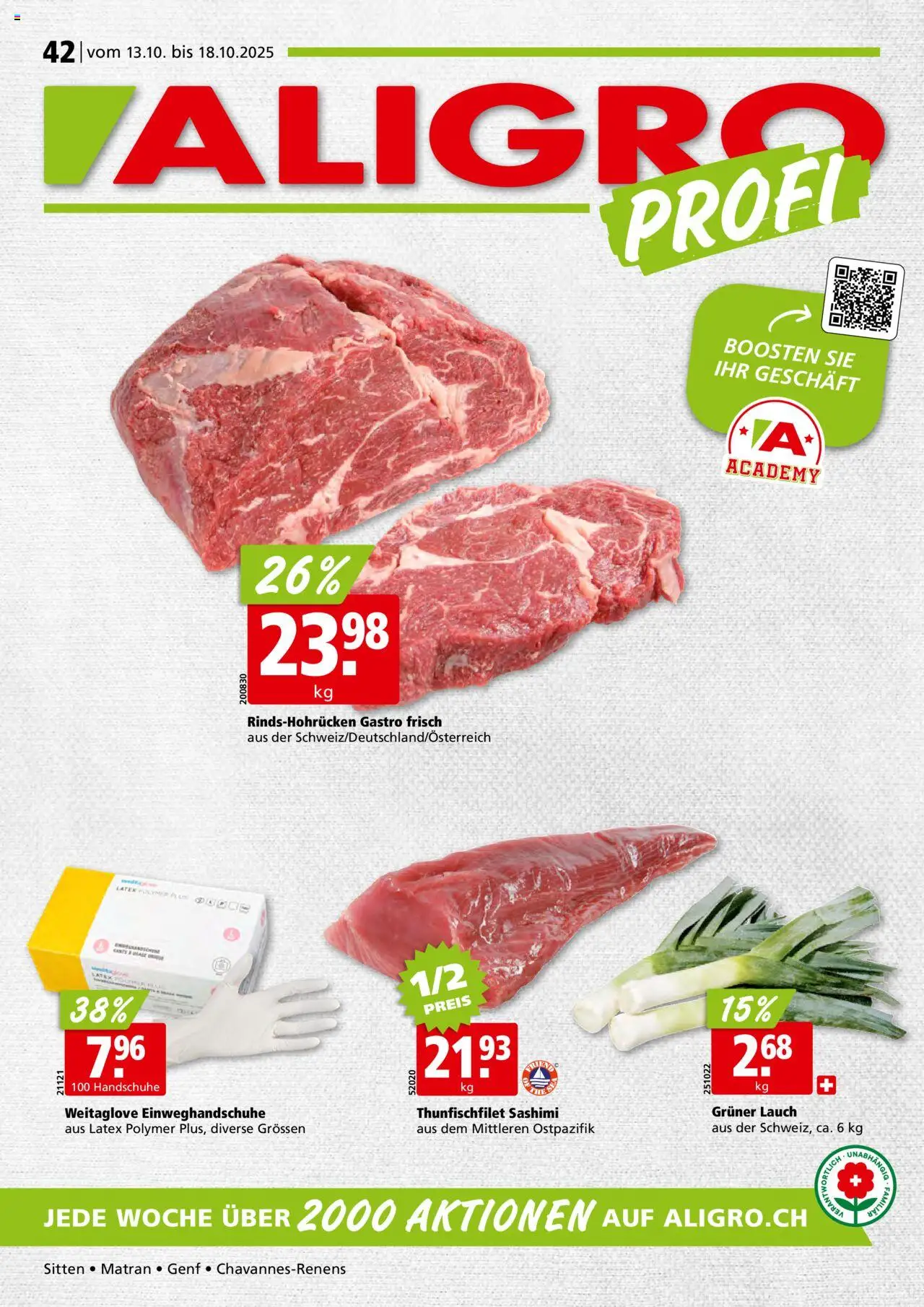 Aligro Aktionen – gültig ab 13.10.2025 | Seite: 1 | Produkte: Bluetooth Højttalere, Handschuhe