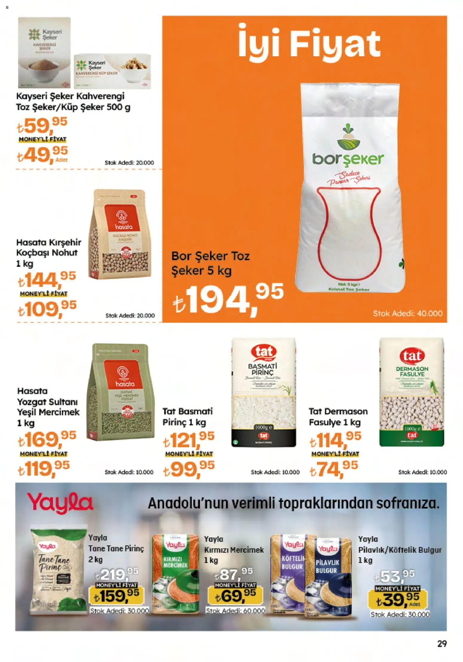 Migros Black Friday - 20.11.2025 tarihinden itibaren geçerlidir | Sayfa: 29 | Ürünler: Fasulye, Ravioli, Pirinç, Şeker