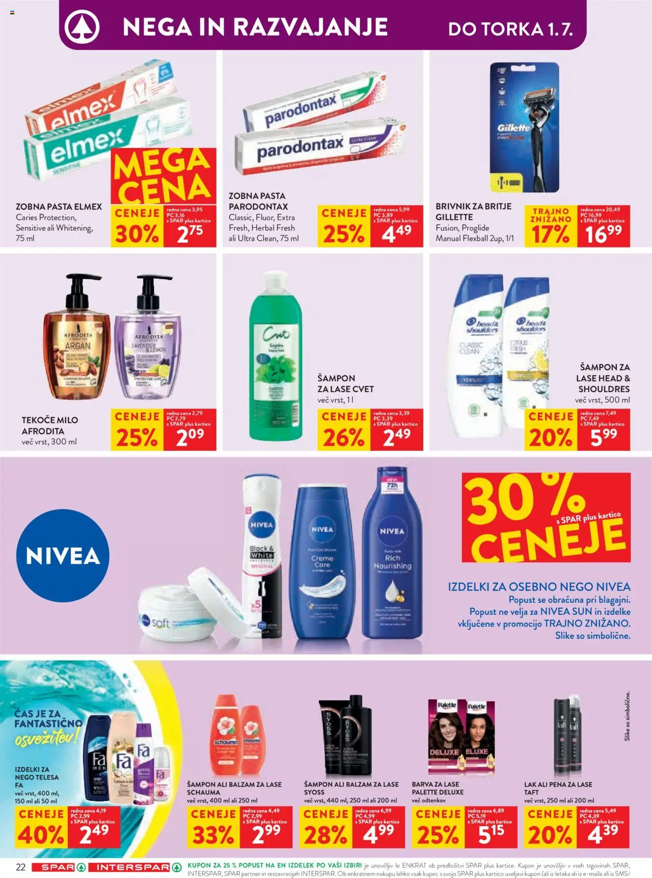 Spar katalog 26/25 │ velja od 26.06.2025 | Stran: 26 | Izdelki: Barva za lase, Milo, Lak, Brivnik
