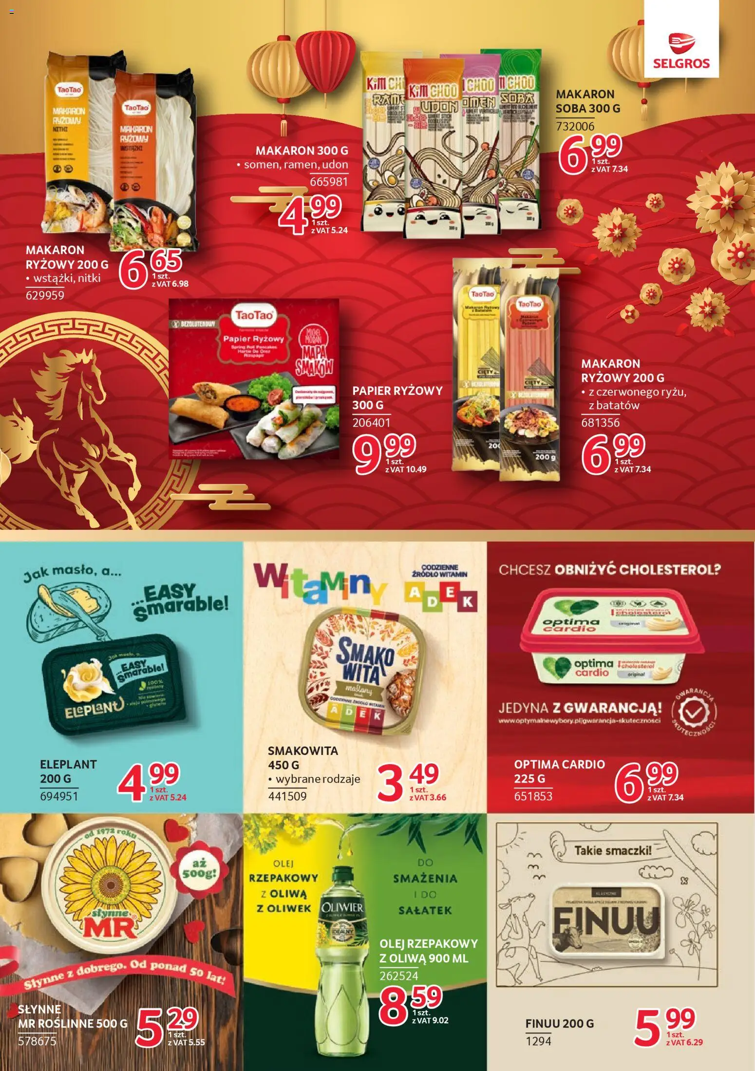 Selgros cash&carry Gazetka - Markowe produkty od 19.02.2026 | Strona: 10 | Produkty: Olej rzepakowy, Papier ryżowy, Makaron ryżowy, Makaron