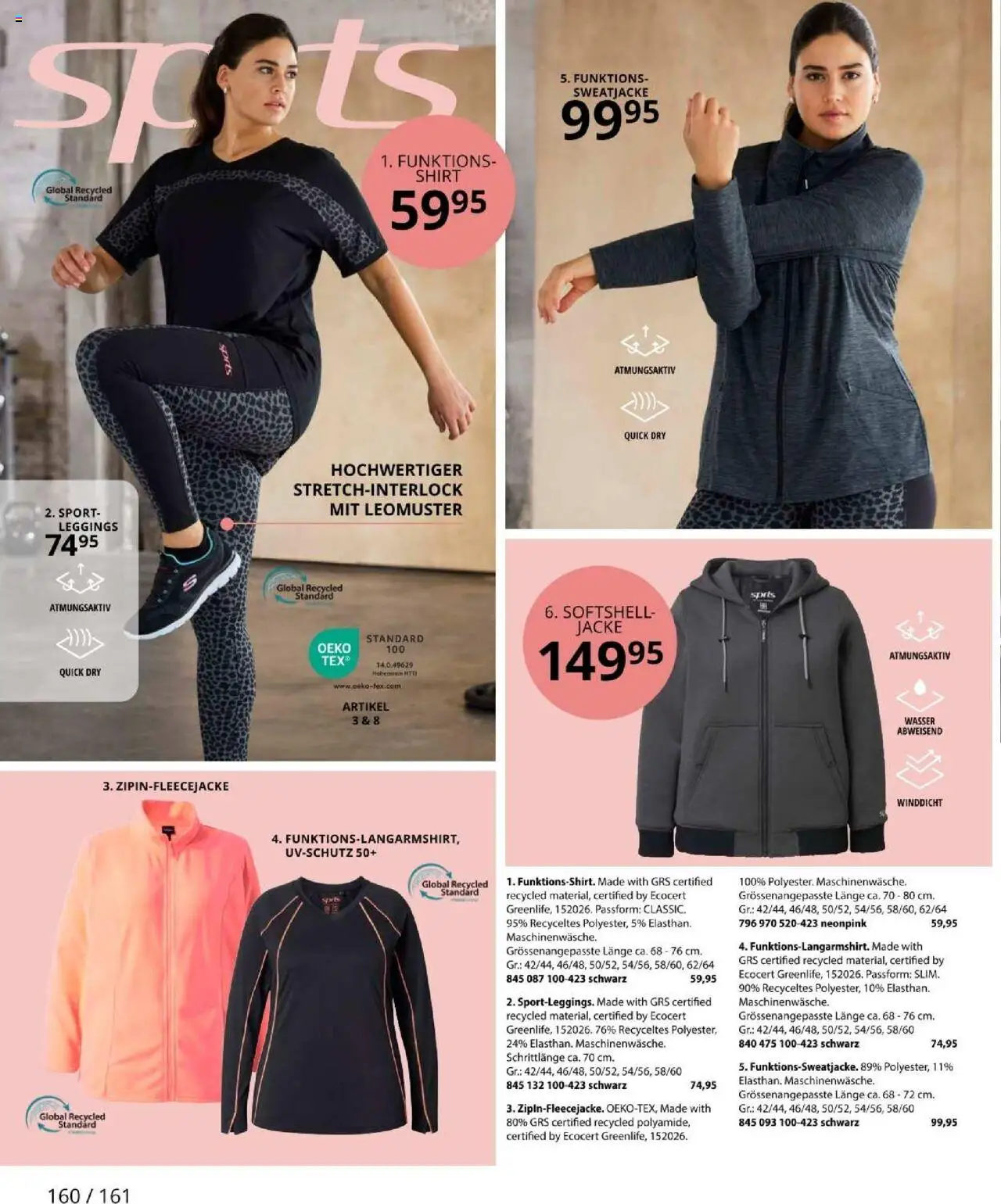Ulla Popken akciós ujság - amely érvényes a következő dátumtól: 01.10.2025 | Oldal: 160 | Termékek: Leggings