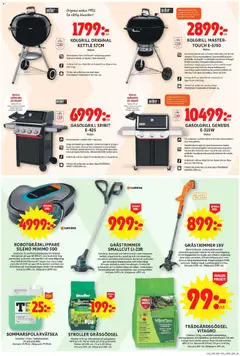 ICA Maxi erbjudanden - Förhandsvisning av reklamblad från butik ICA Maxi aktuell från 13.04.2026 | Sida: 9 | Produkter: Grästrimmer, Gasolgrill, Kolgrill, Batteri