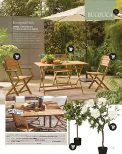 Anteprima del volantino SEDIA con braccioli, Mobili da giardino pieghevoli in legno di acacia color teak. valido a partire dal 09.04.2025 | Pagina: 23