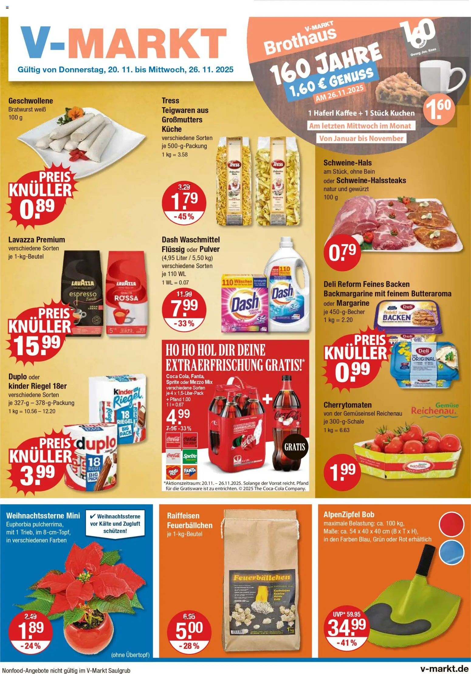 V-Markt - M&#252;nchen – gültig ab 20.11.2025 | Seite: 1 | Produkte: Margarine, Gemüse, Oder mezzo mix, Deli reform