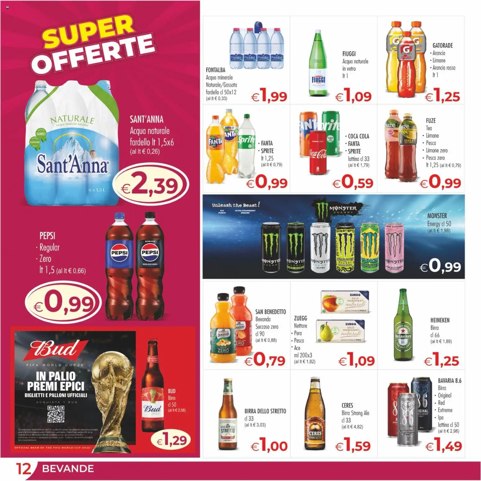 Volantino MerSi Supermercati del 08.04.2026 | Pagina: 12 | Prodotti: Birra, Ceres, The, Pepsi