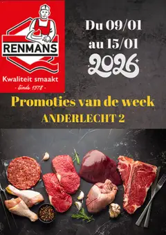 Renmans folder / publicité - Voorbeeld van een folder van Renmans, geldig van 09.01.2026