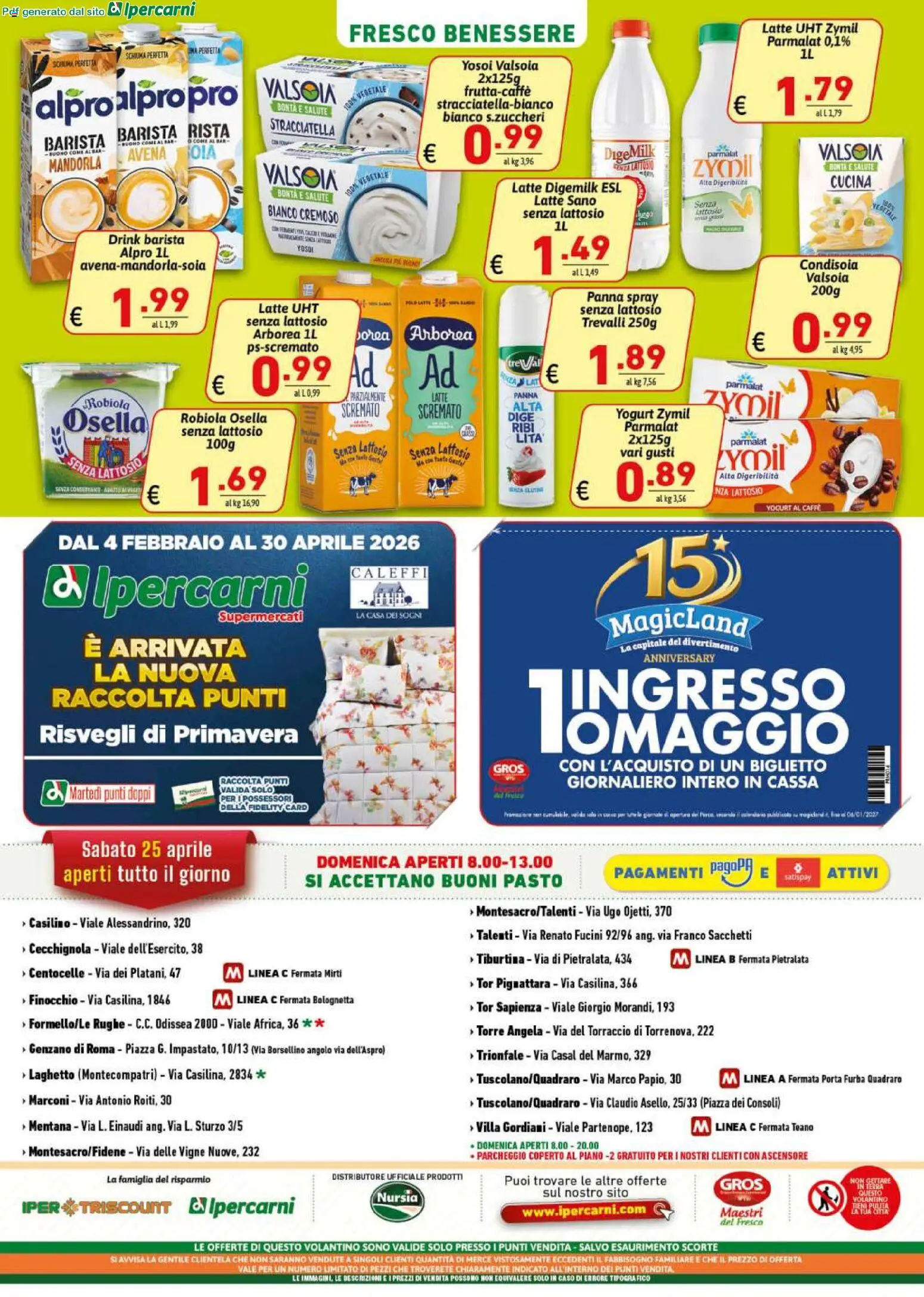 Volantino Ipercarni del 17.04.2026 | Pagina: 12 | Prodotti: Caffè, Latte, Robiola, Stracciatella