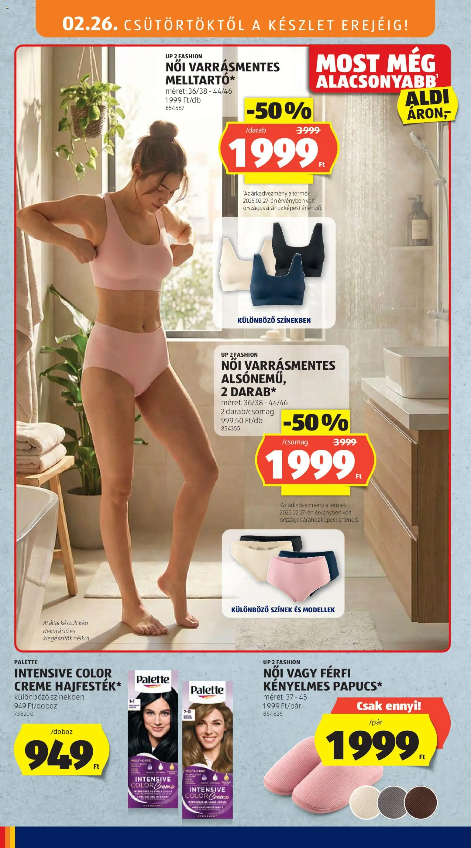 Aldi akciós ujság - amely érvényes a következő dátumtól: 26.02.2026 | Oldal: 12 | Termékek: Dekoráció