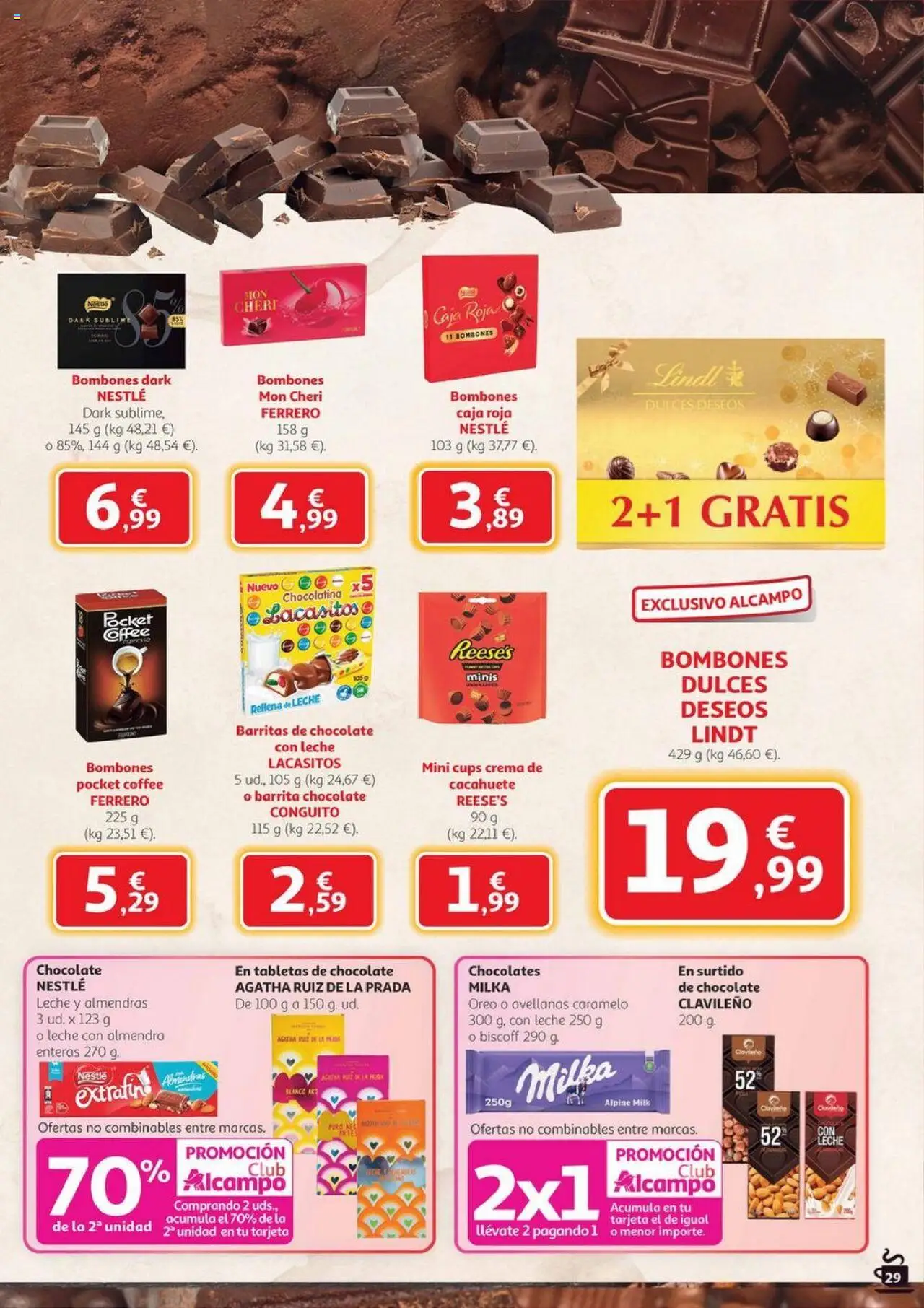 Alcampo - Canarias │ válido desde el 09.10.2025 | Página: 29 | Productos: Άμμος, Chocolate, Crema, Caja