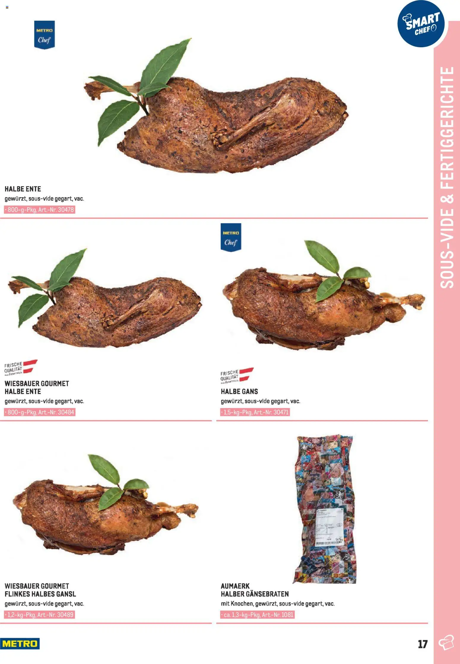 Metro angebote - Smart Chef Fleisch gültig ab 01.01.2026 | Seite: 17 | Produkte: Fertiggerichte