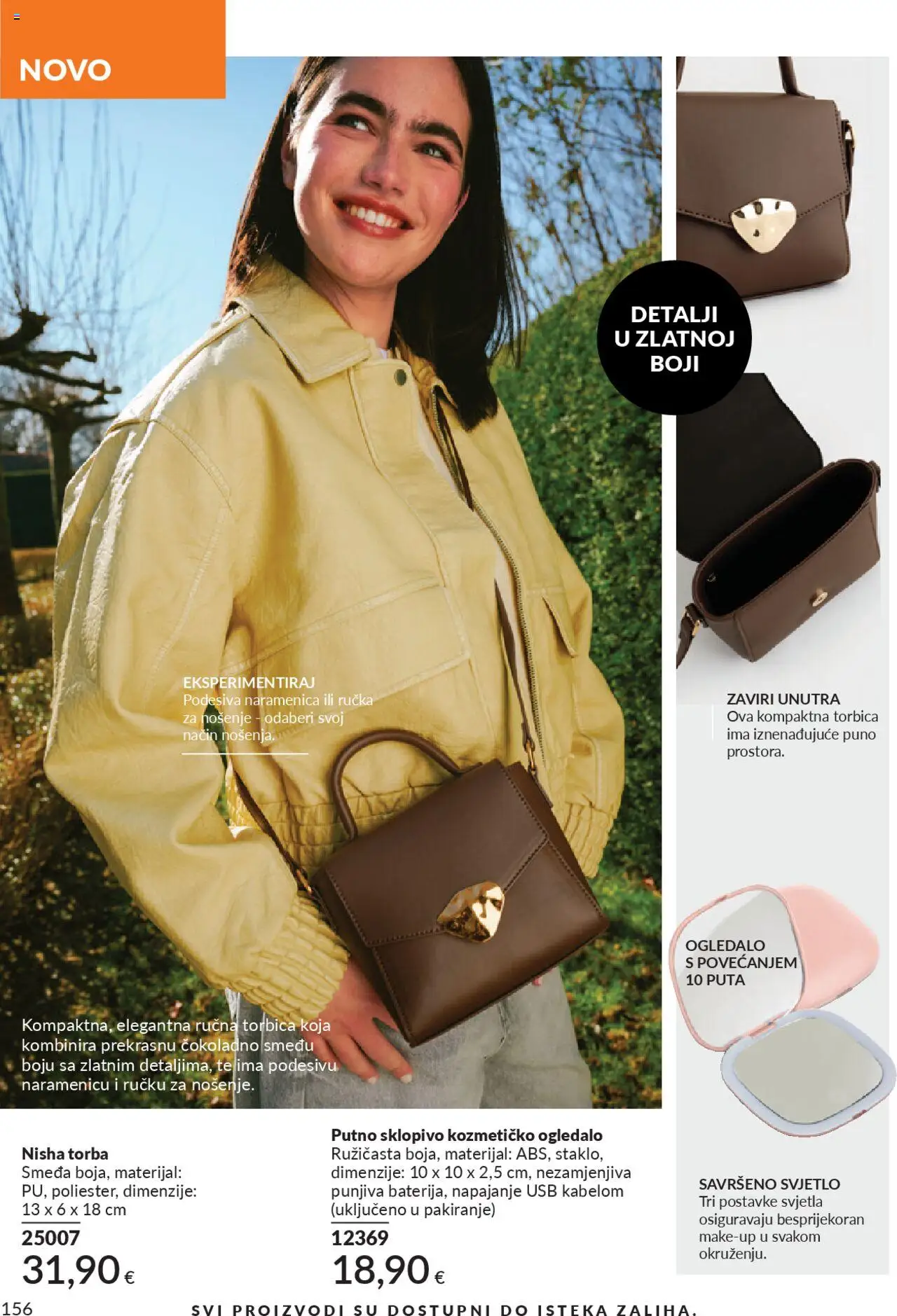 Avon katalog | vrijedi od 30.09.2025 | Stranica: 156 | Proizvodi: Ogledalo, Torbica, Torba, USB