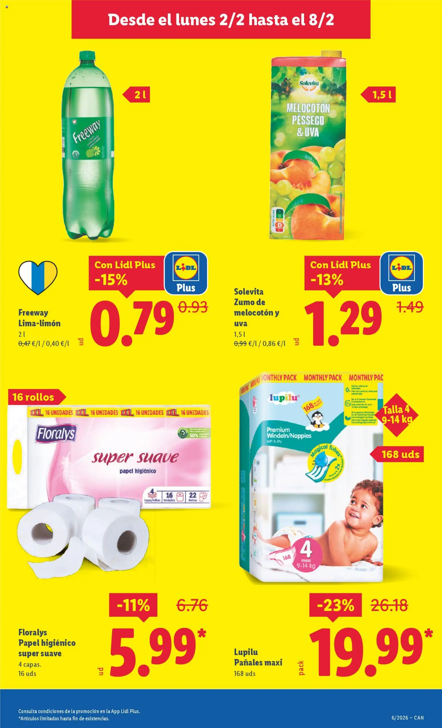 Lidl - Canarias │ válido desde el 02.02.2026 | Página: 19 | Productos: Papel higienico, Ροζ πιπέρι