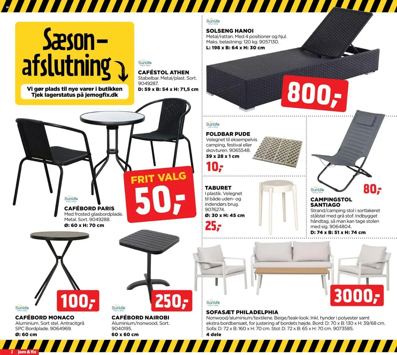 Jem & fix Tilbudsavis gyldig fra 03.08.2025 | Side: 2 | Produkter: Pude, Sofa, Bord, Stol