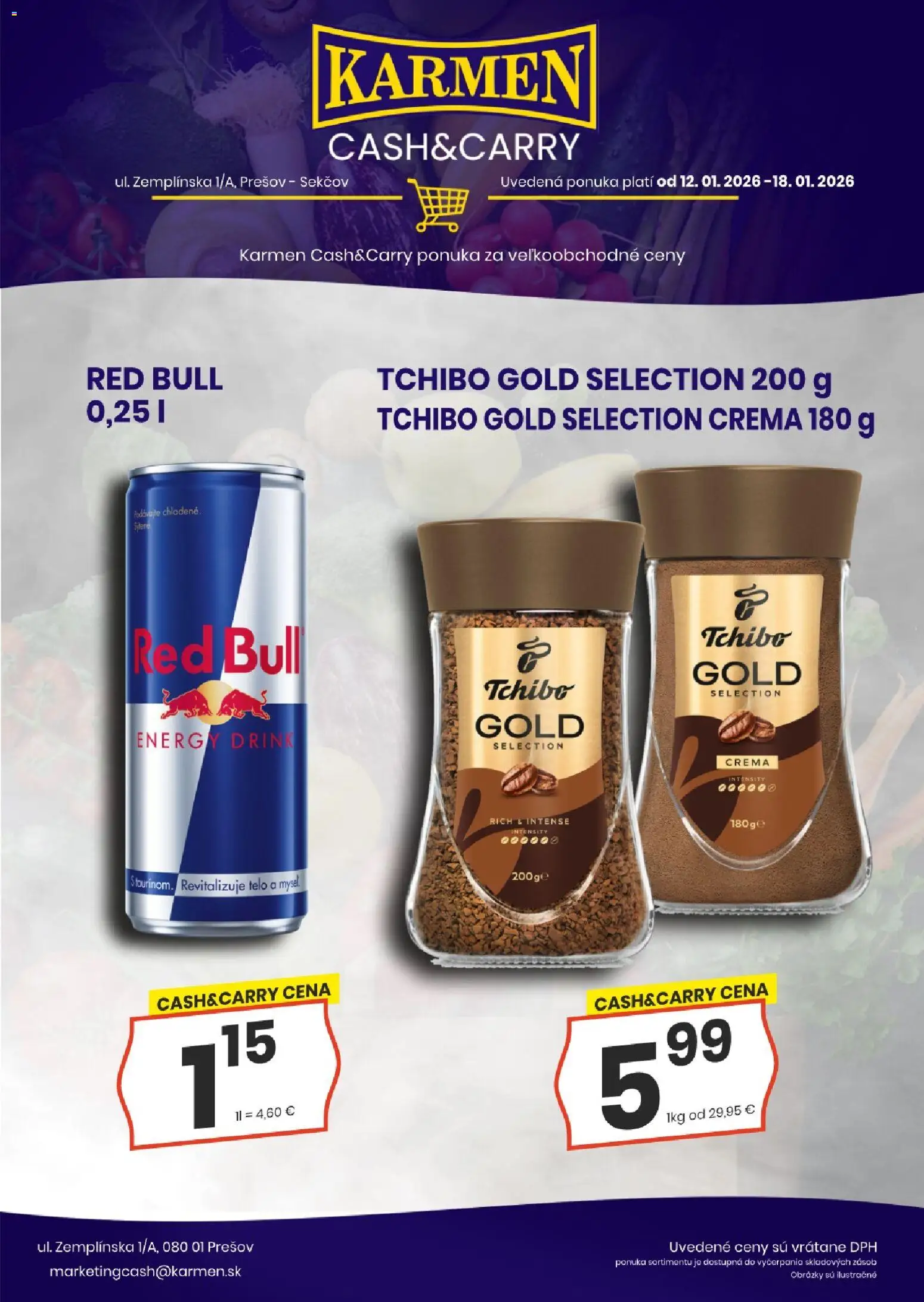 Nové KARMEN CBA akcie – leták je platný od 12.01.2026 | Strana: 5 | Produkty: Red Bull