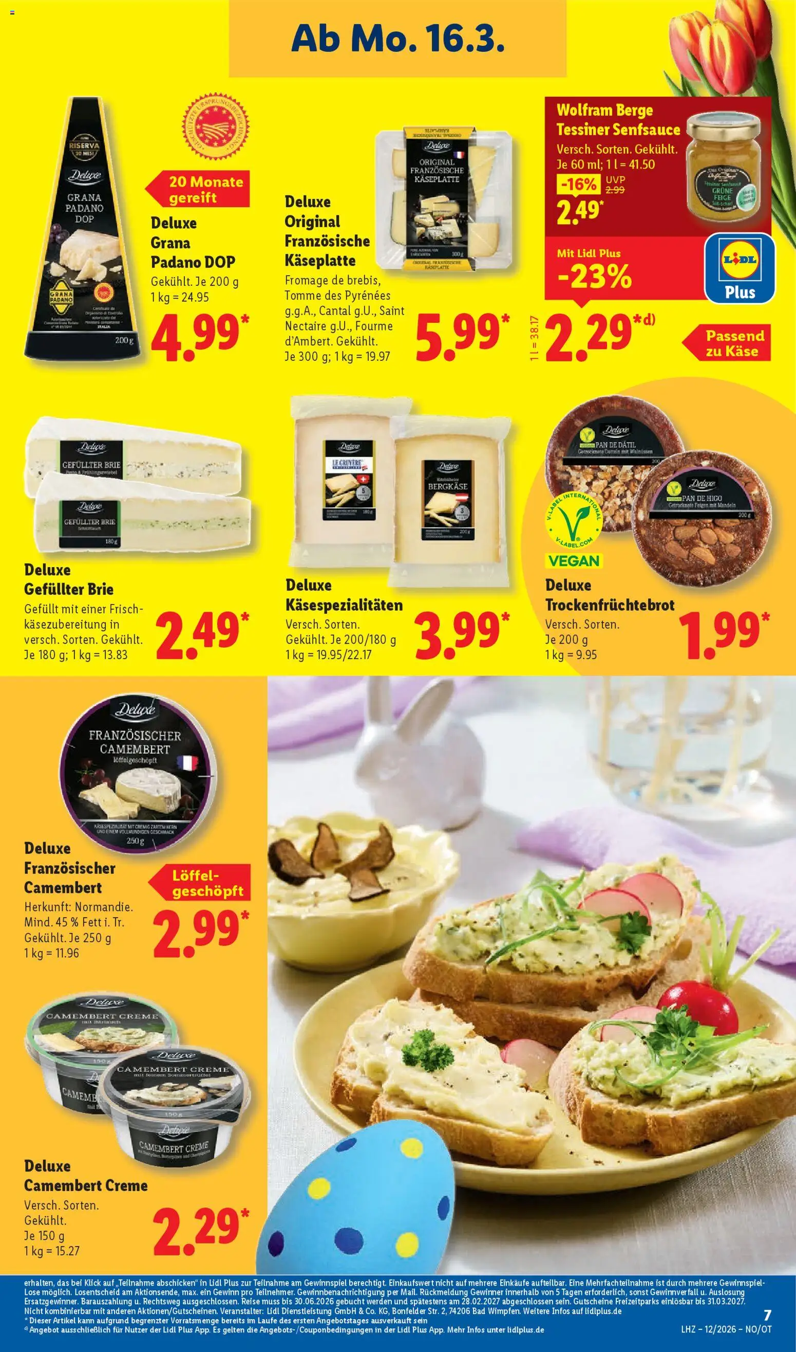 Lidl Prospekt Grimma – gültig ab 16.03.2026 | Seite: 13 | Produkte: Käse, Bad, Mandeln, Creme