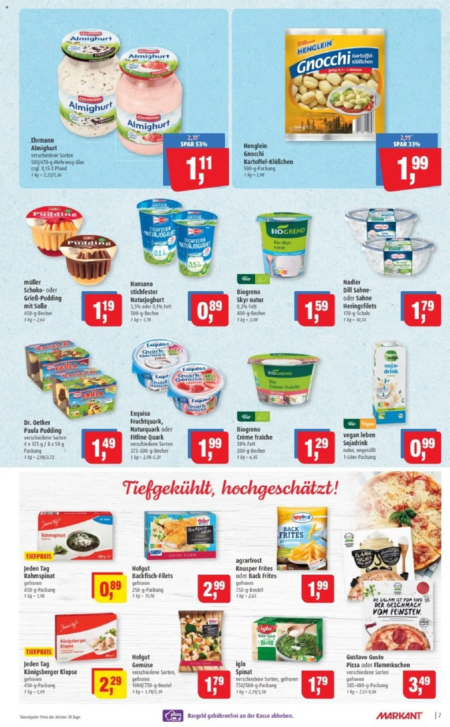 Markant Prospekt 	 – gültig ab 12.01.2026 | Seite: 7 | Produkte: Gustavo gusto, Iglo, Skyr, Soße