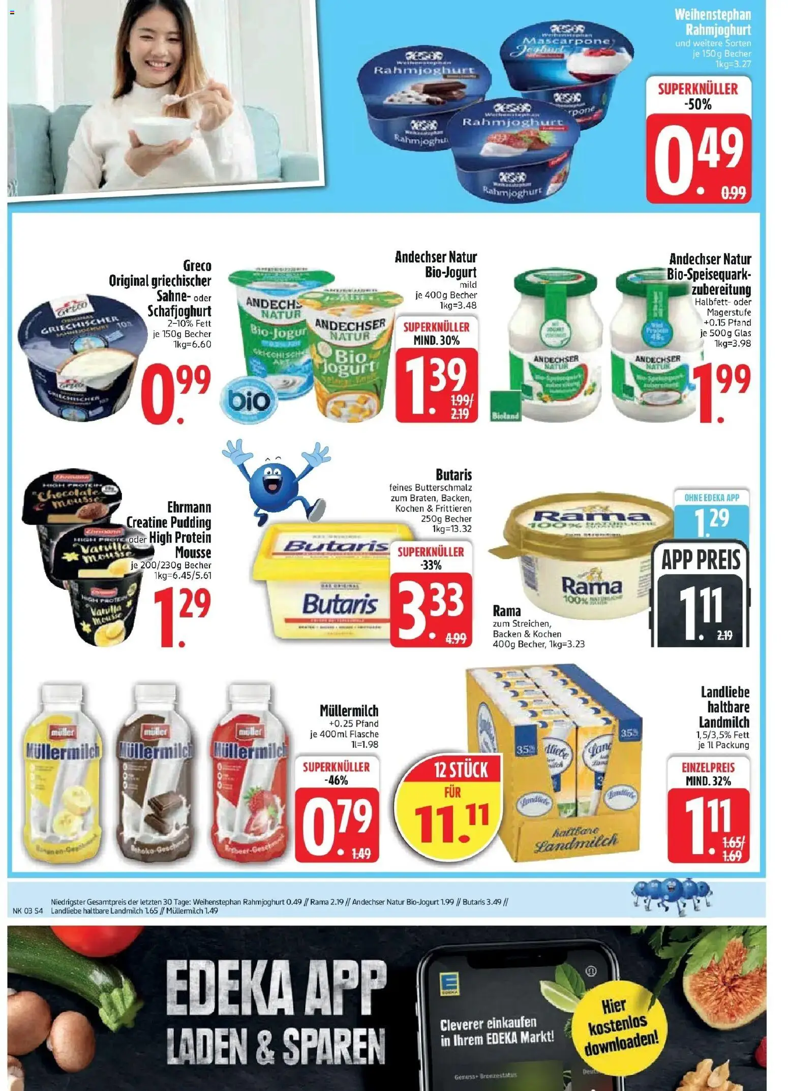 Edeka prospekt Zwiesel	 – gültig ab 11.01.2026 | Seite: 6 | Produkte: Butterschmalz, Margarine, Butter, Müllermilch