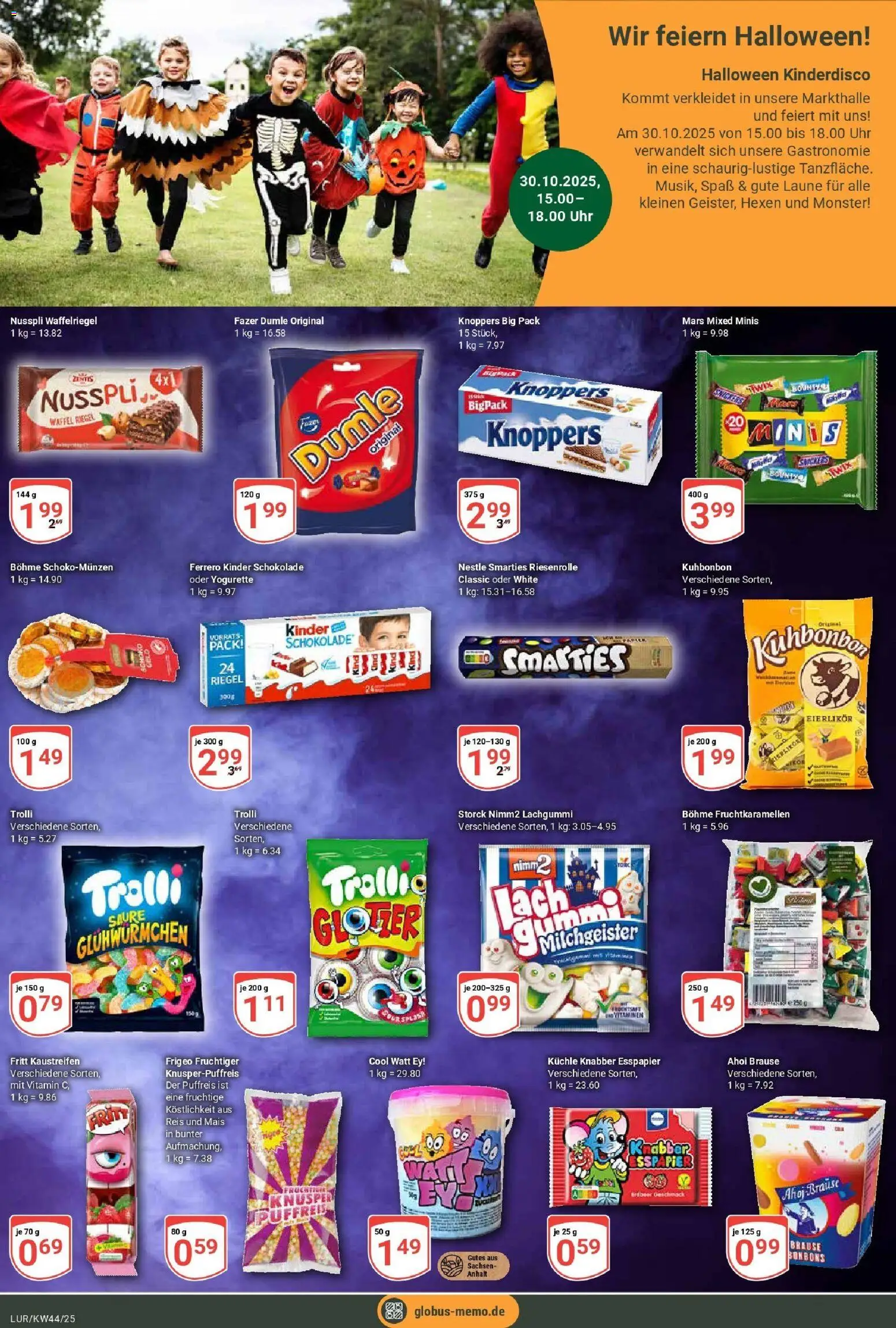 Globus prospekt Hamburg	 – gültig ab 26.10.2025 | Seite: 20 | Produkte: Kinder schokolade, Schokolade, Smarties, Mars