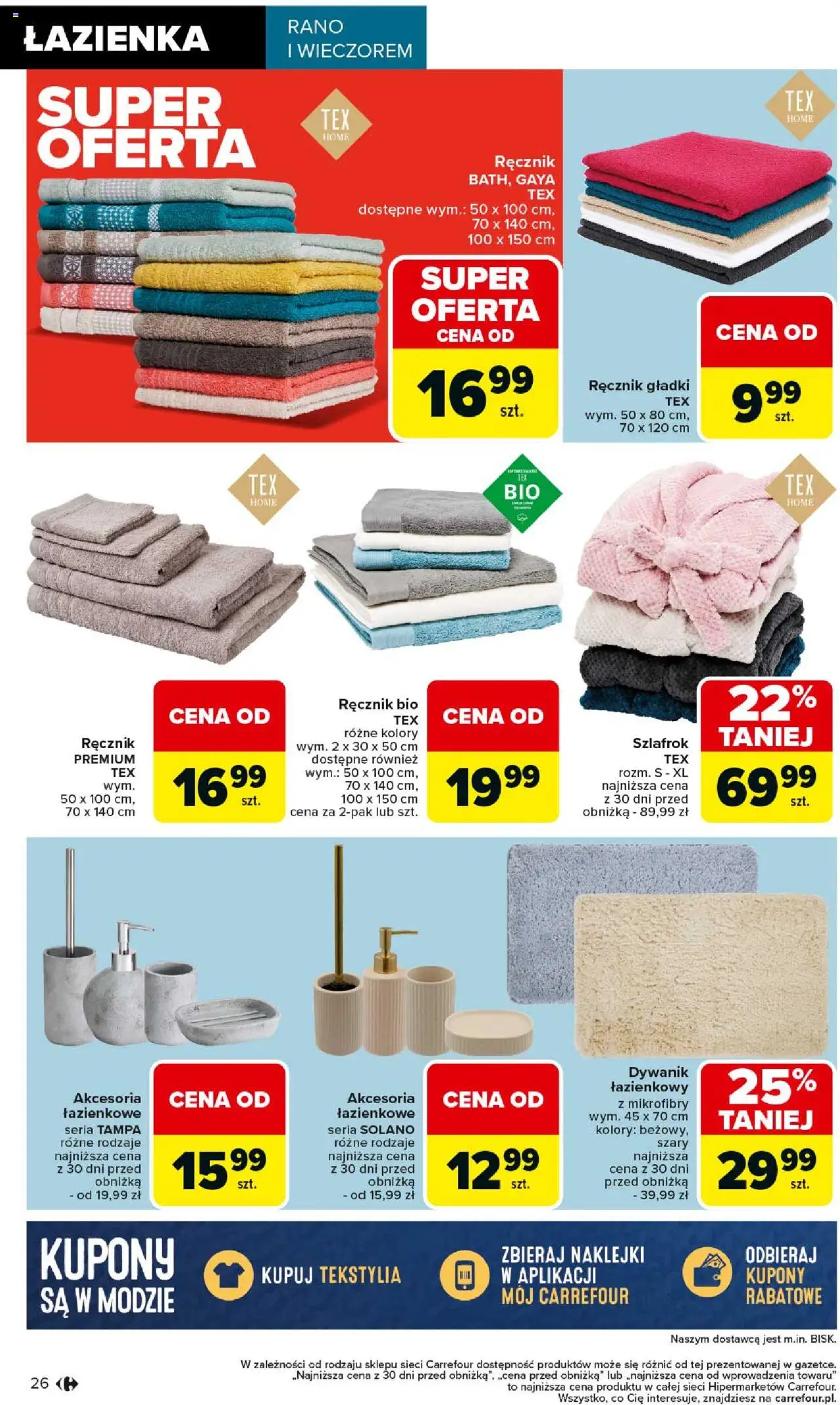 Carrefour Gazetka - Łap okazje od 11.09.2025 | Strona: 26 | Produkty: Szlafrok, Naklejki, Tekstylia