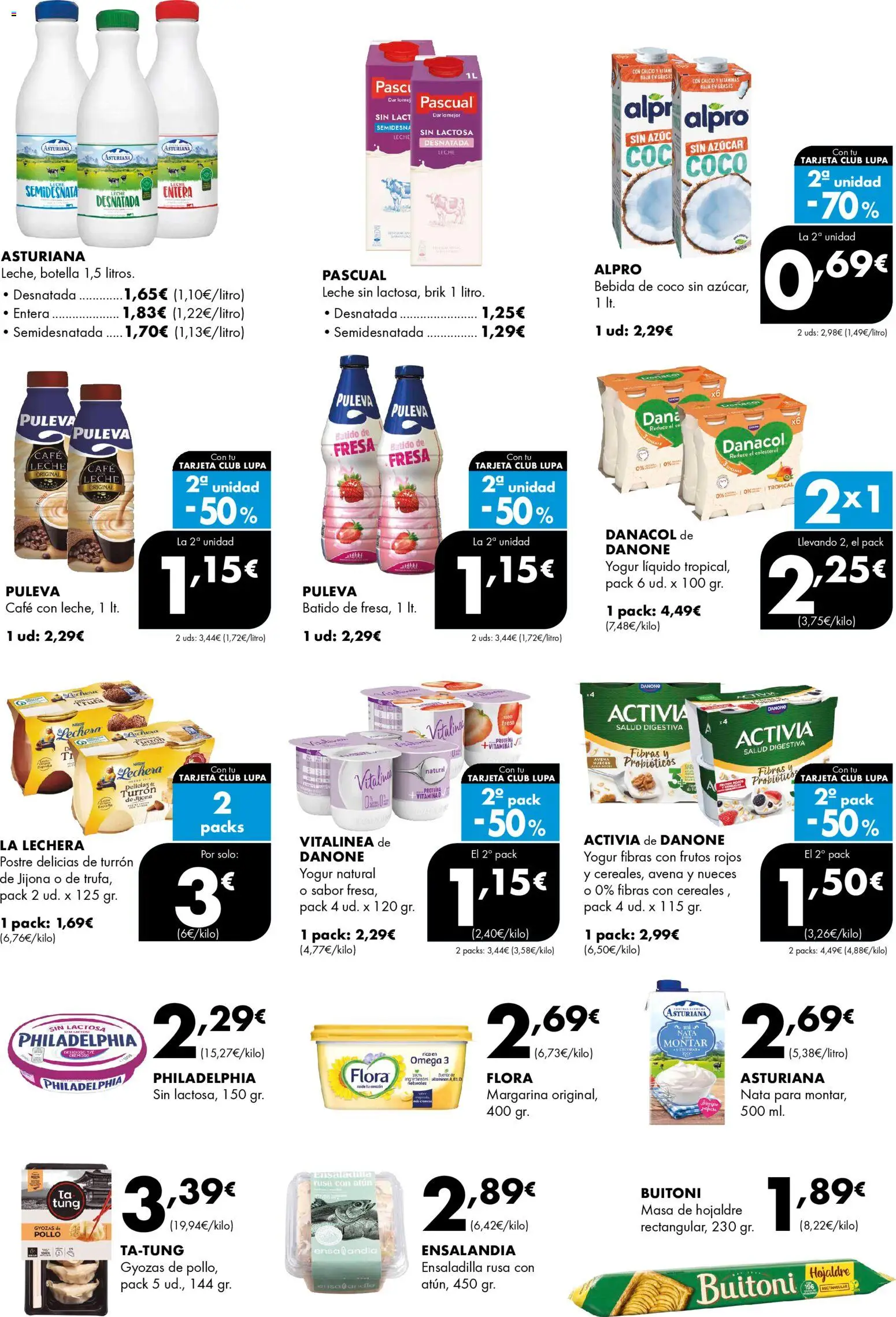 Lupa Supermercados folleto │ válido desde el 23.04.2026 | Página: 10 | Productos: Leche desnatada, Δοχείο φοντί, Cereales, Margarina