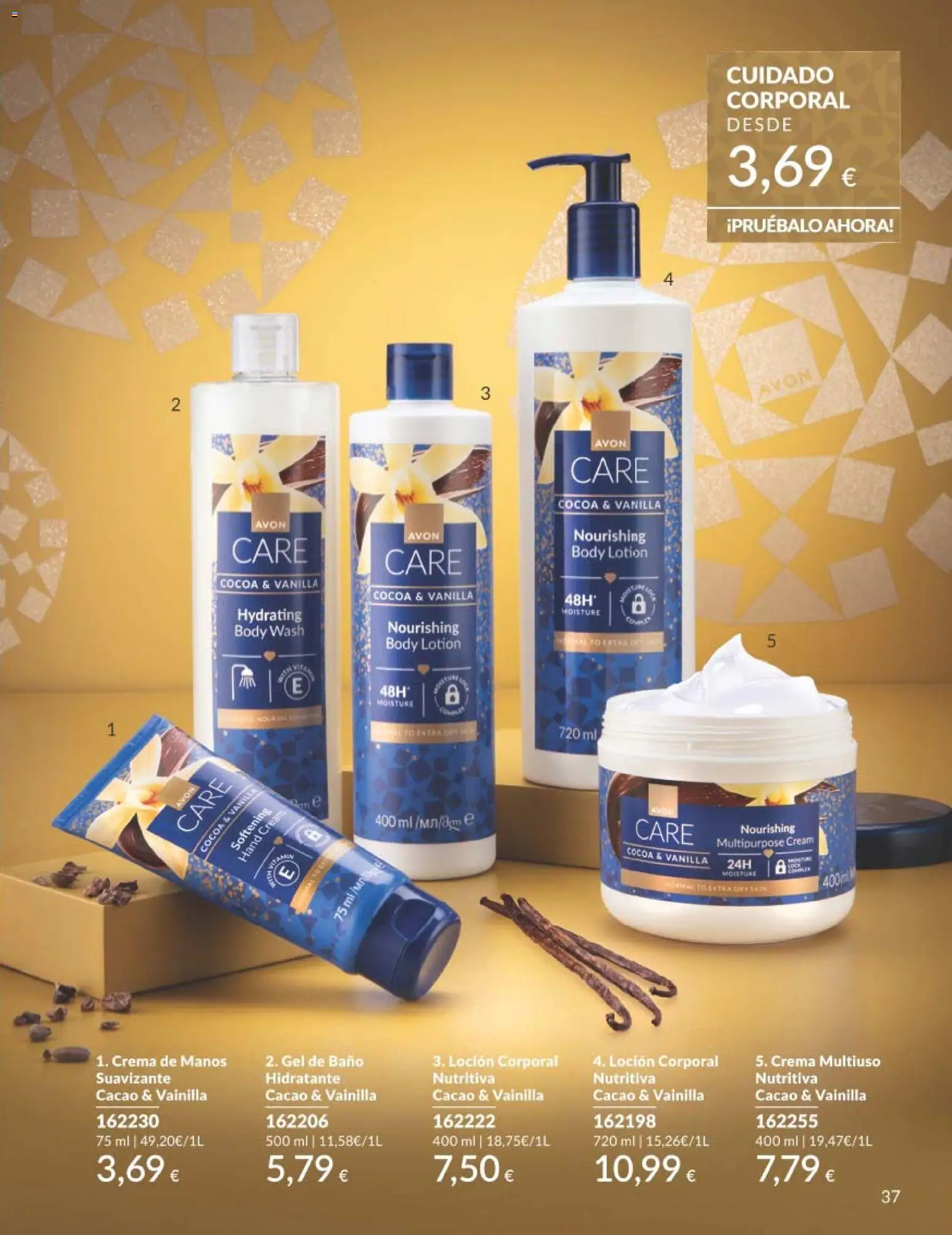 Catálogo AVON campaña 11 Black Friday │ válido desde el 01.11.2025 | Página: 37 | Productos: Loción corporal, Suavizante, Crema multiuso, Body