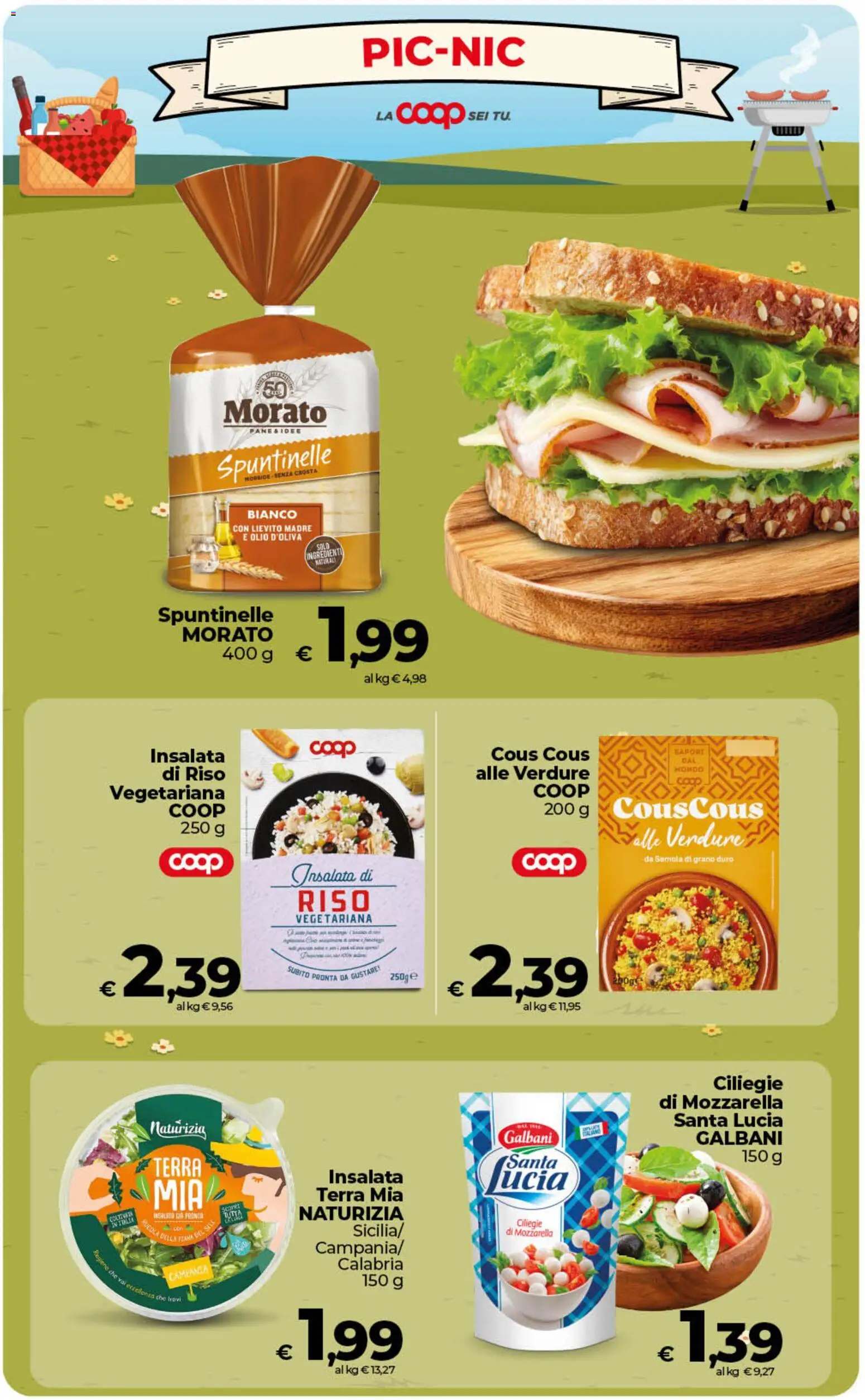 Volantino COOP del 28.04.2026 | Pagina: 9 | Prodotti: Insalata, Verdure, Olio, Terra