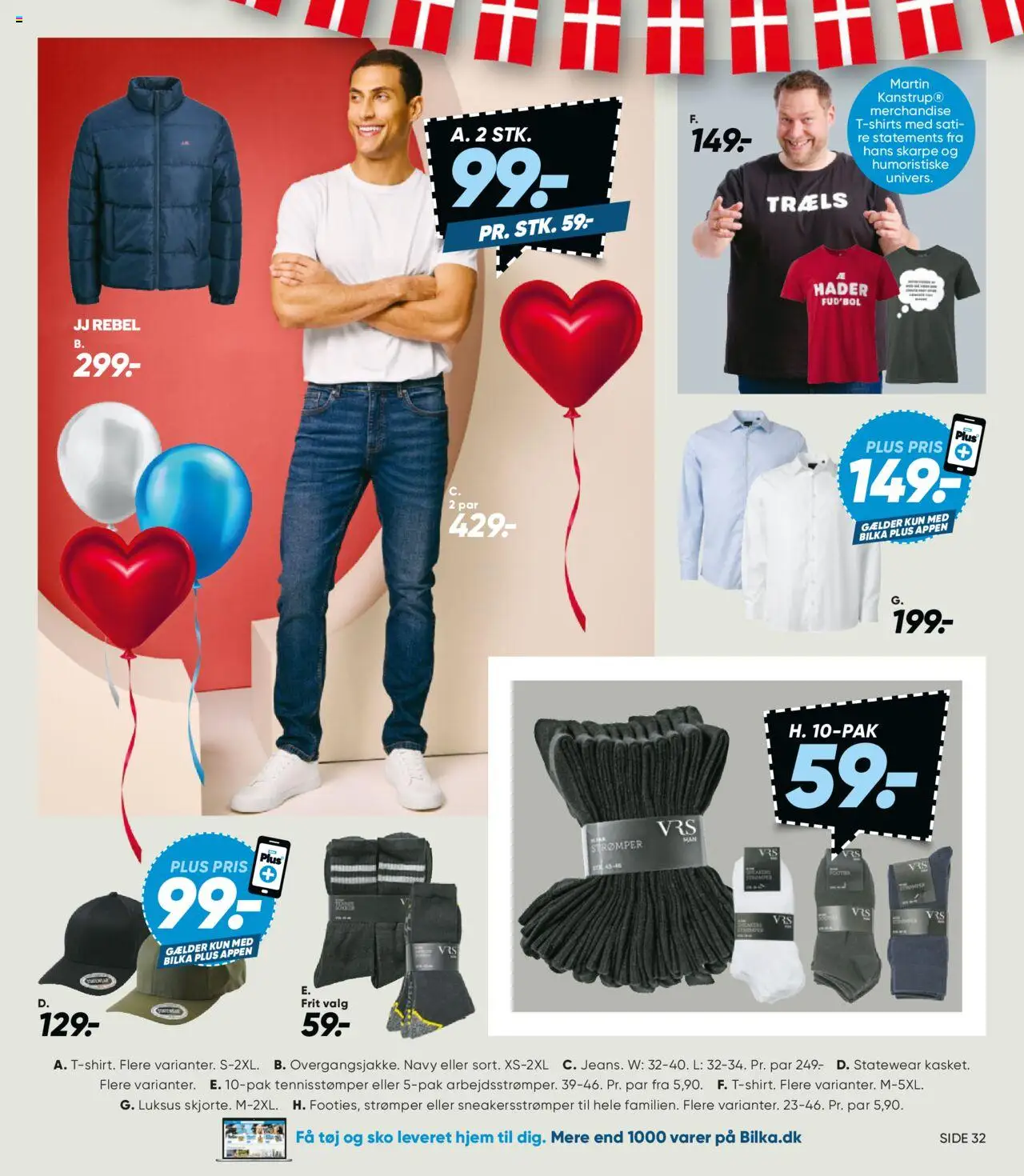 Bilka Tilbudsavis gyldig fra 15.08.2025 | Side: 41 | Produkter: Strømper, Sko, Tøj