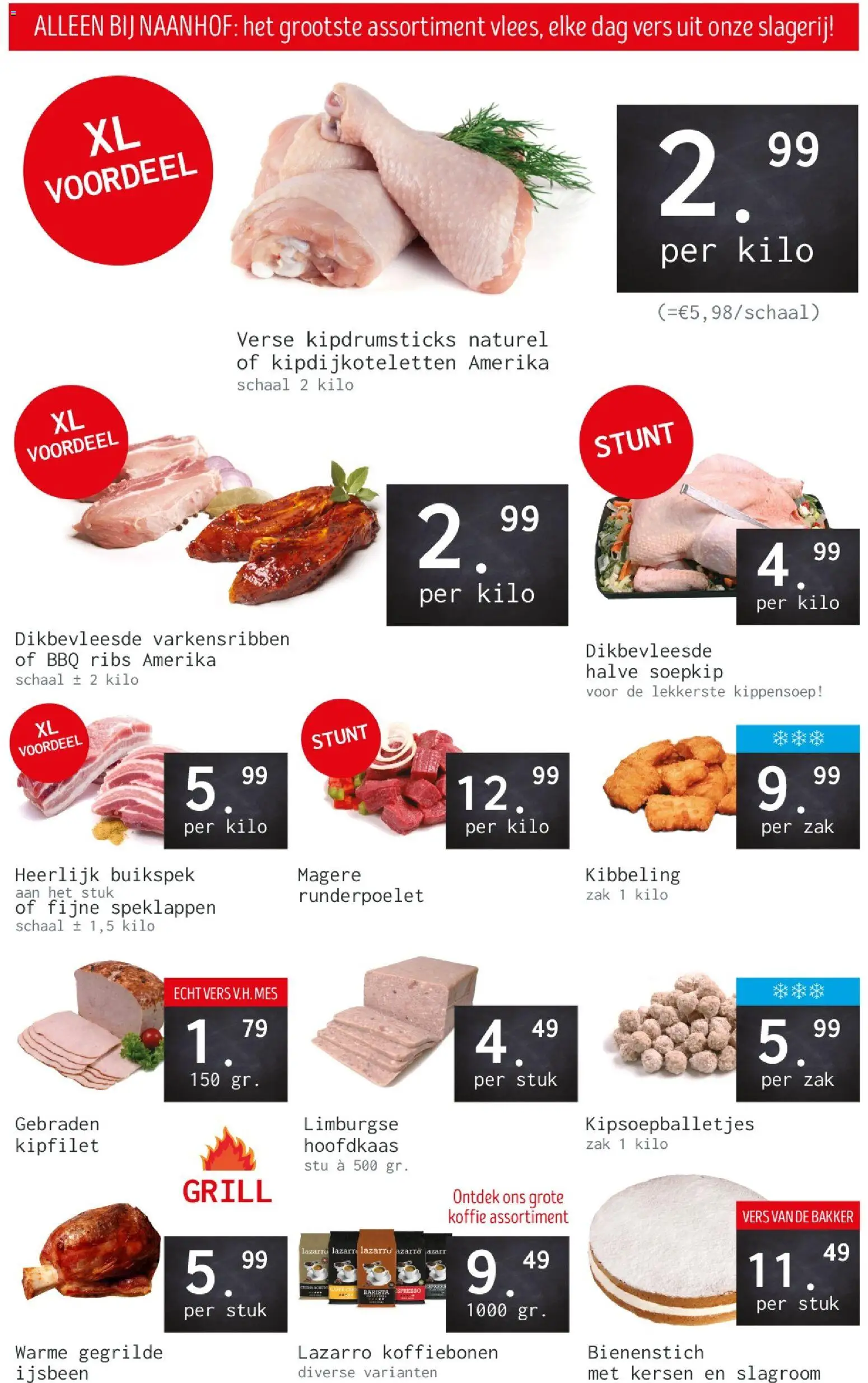 {H1} | Pagina: 1 | Producten: Kersen, Koffie, Koffiebonen, Mes