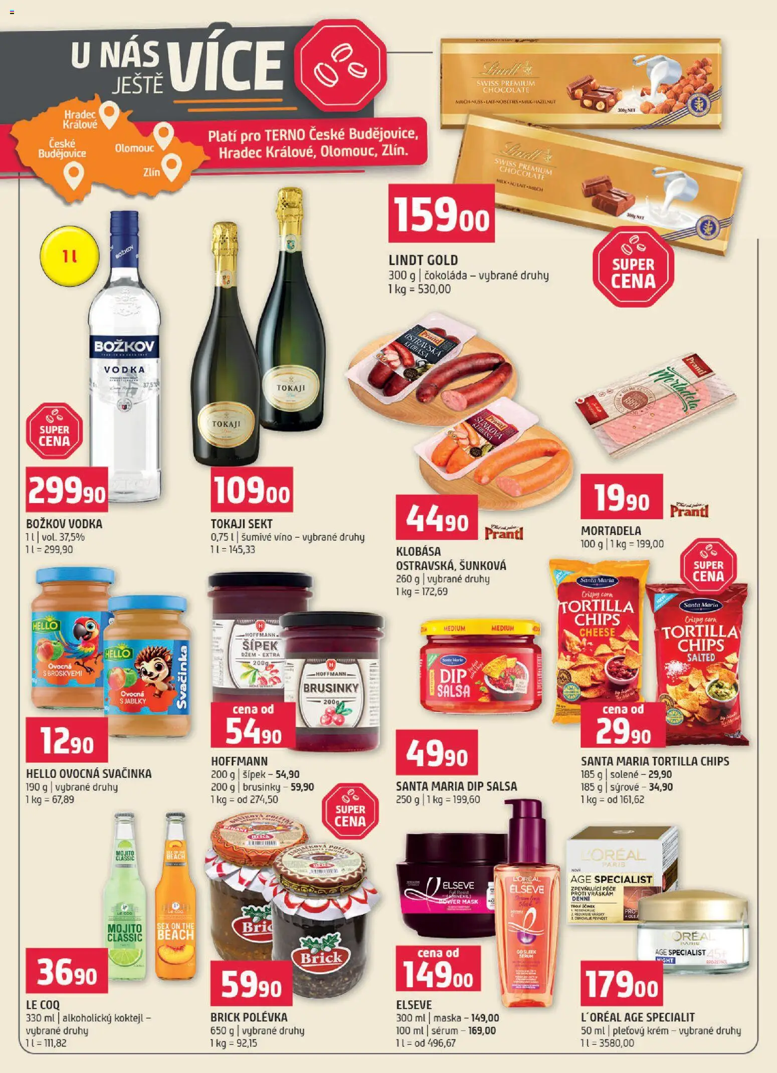 Terno leták - Blatná, Strakonice od 05.11.2025 | Strana: 19 | Produkty: Čokoláda, Tortilla, Brusinky, Božkov