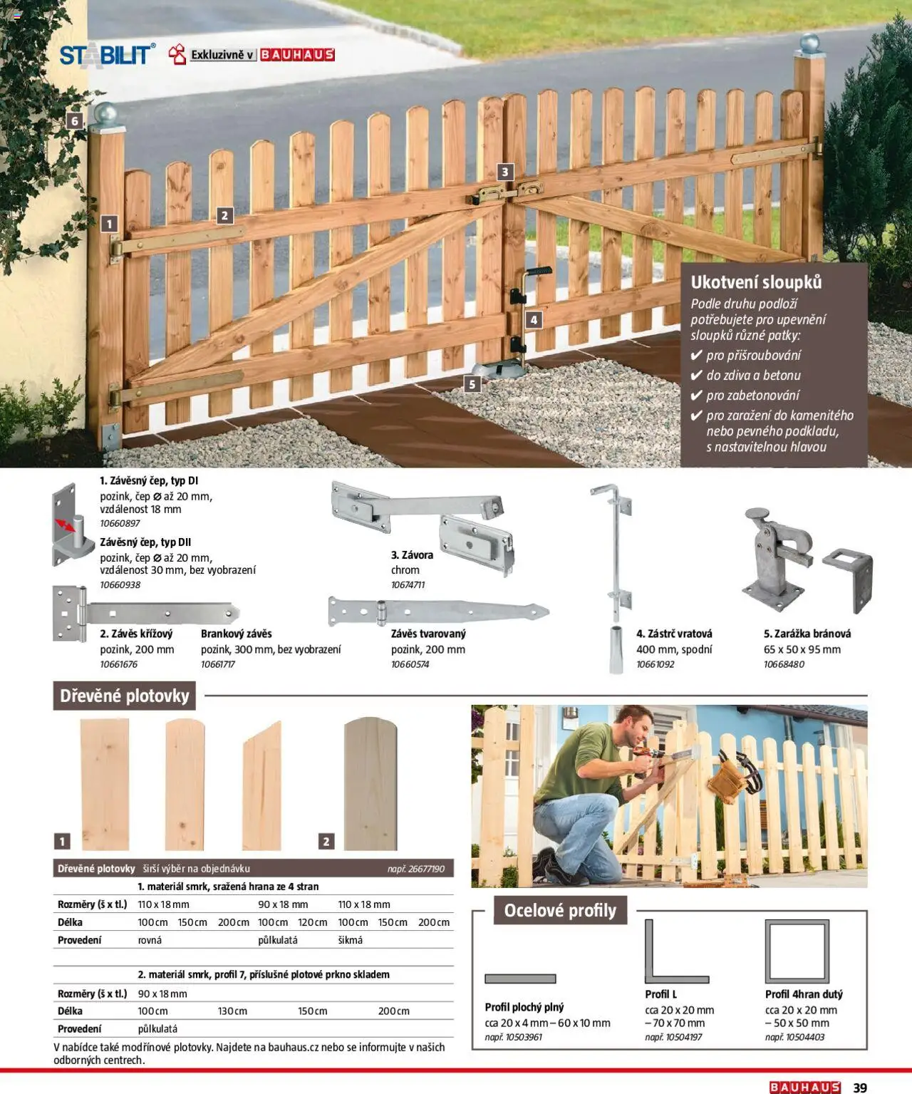 Bauhaus katalog Ploty a zahradní domky od 01.04.2025 | Strana: 39 | Produkty: Závěs
