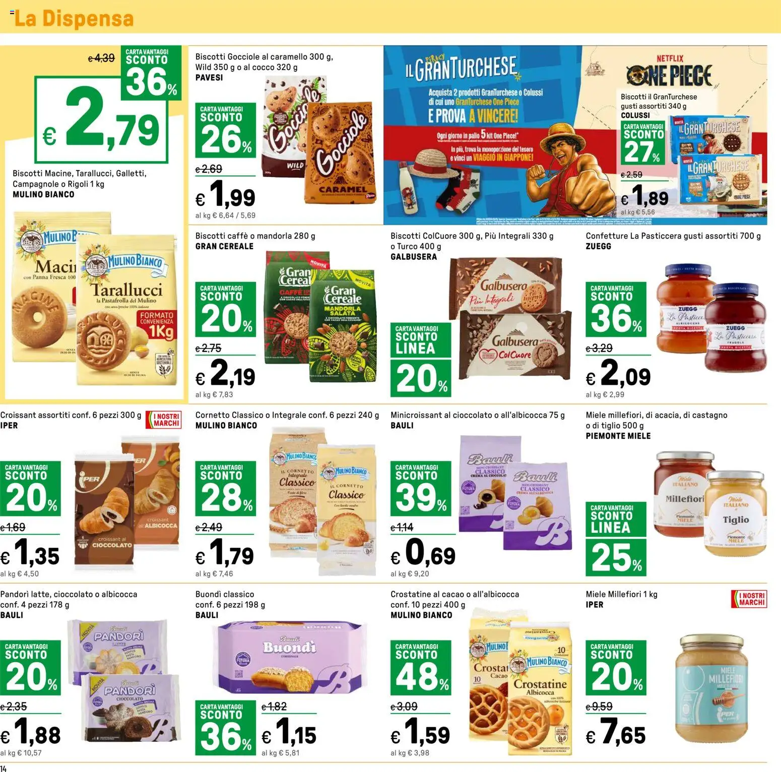 Volantino Iper del 27.03.2026 | Pagina: 14 | Prodotti: Crema, Cornetto, Pasta, Croissant