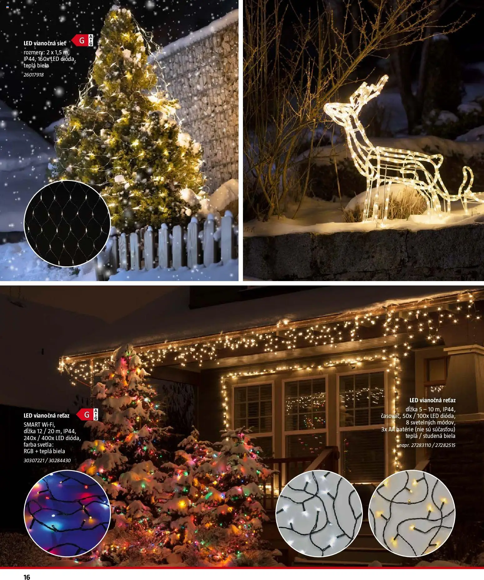 Nové Bauhaus akcie – leták je platný od 21.11.2025 | Strana: 16 | Produkty: Led, Svetlá