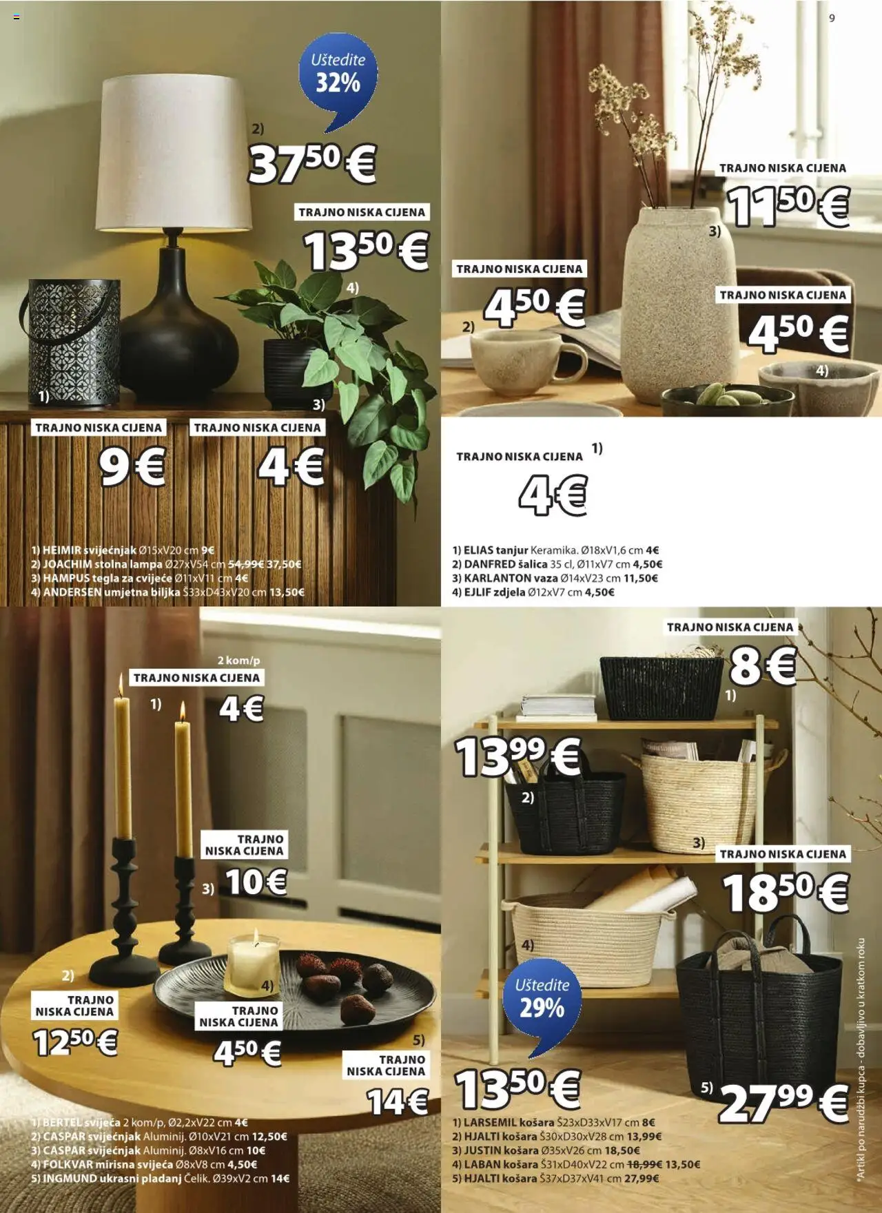 JYSK katalog | vrijedi od 17.09.2025 | Stranica: 9 | Proizvodi: Vaza, Šalica, Zdjela, Pladanj