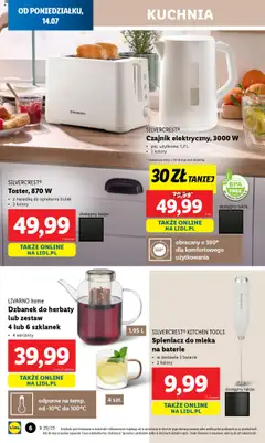 Lidl Katalog od 14.07.2025 | Strona: 8 | Produkty: Czajnik, Mleka, Baterie, Spieniacz do mleka