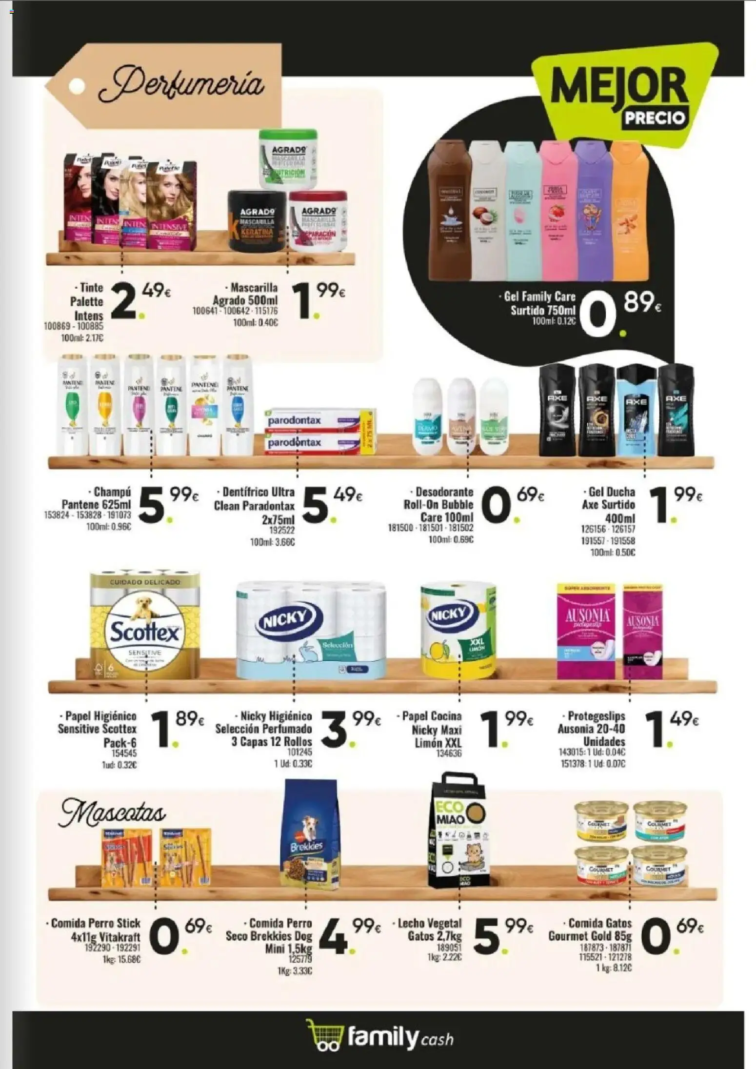 Family Cash folleto │ válido desde el 12.01.2026 | Página: 15 | Productos: Champú, Papel higienico, Cocina, Ducha